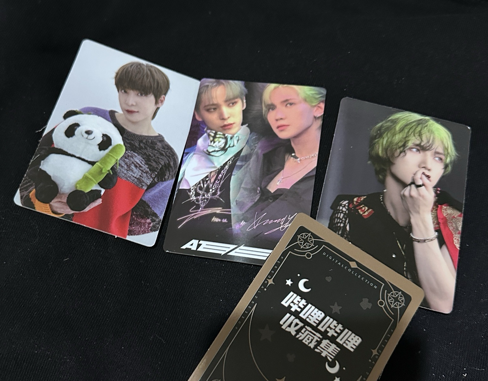 bilibili收藏卡 熊貓潤浩+幕後呂尚+小隱藏（狗窩組合）