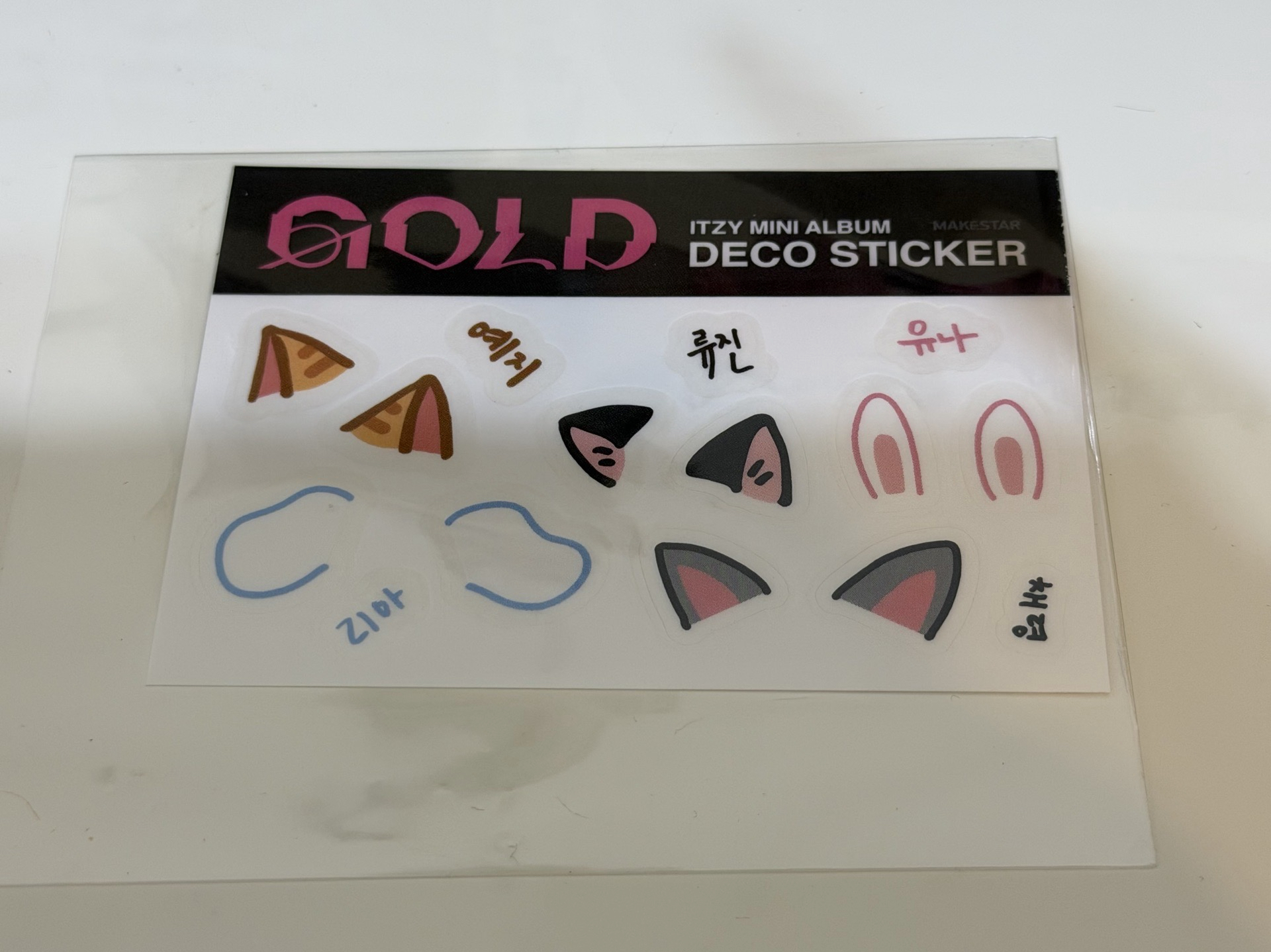 ITZY GOLD MS1.0 貼紙