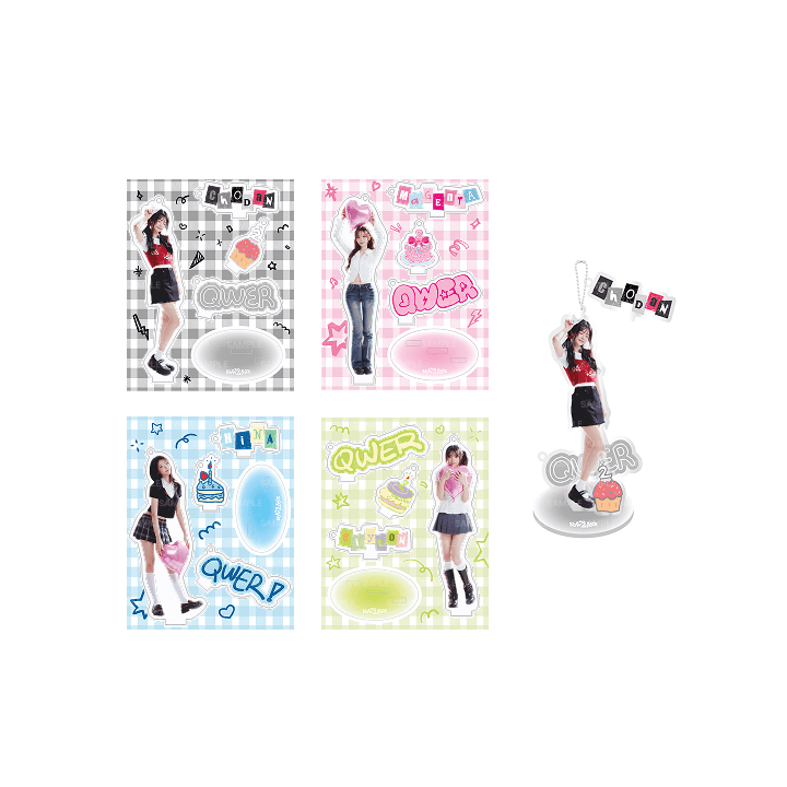 QWER 二週年 立牌