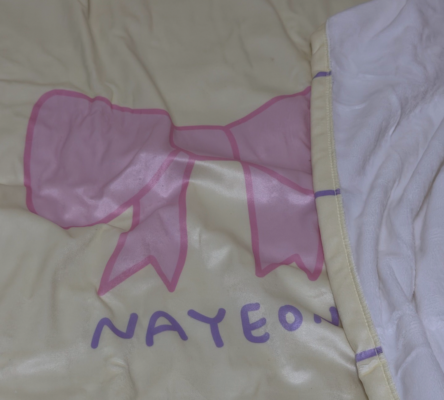 TWICE 7週年 娜璉設計毯子