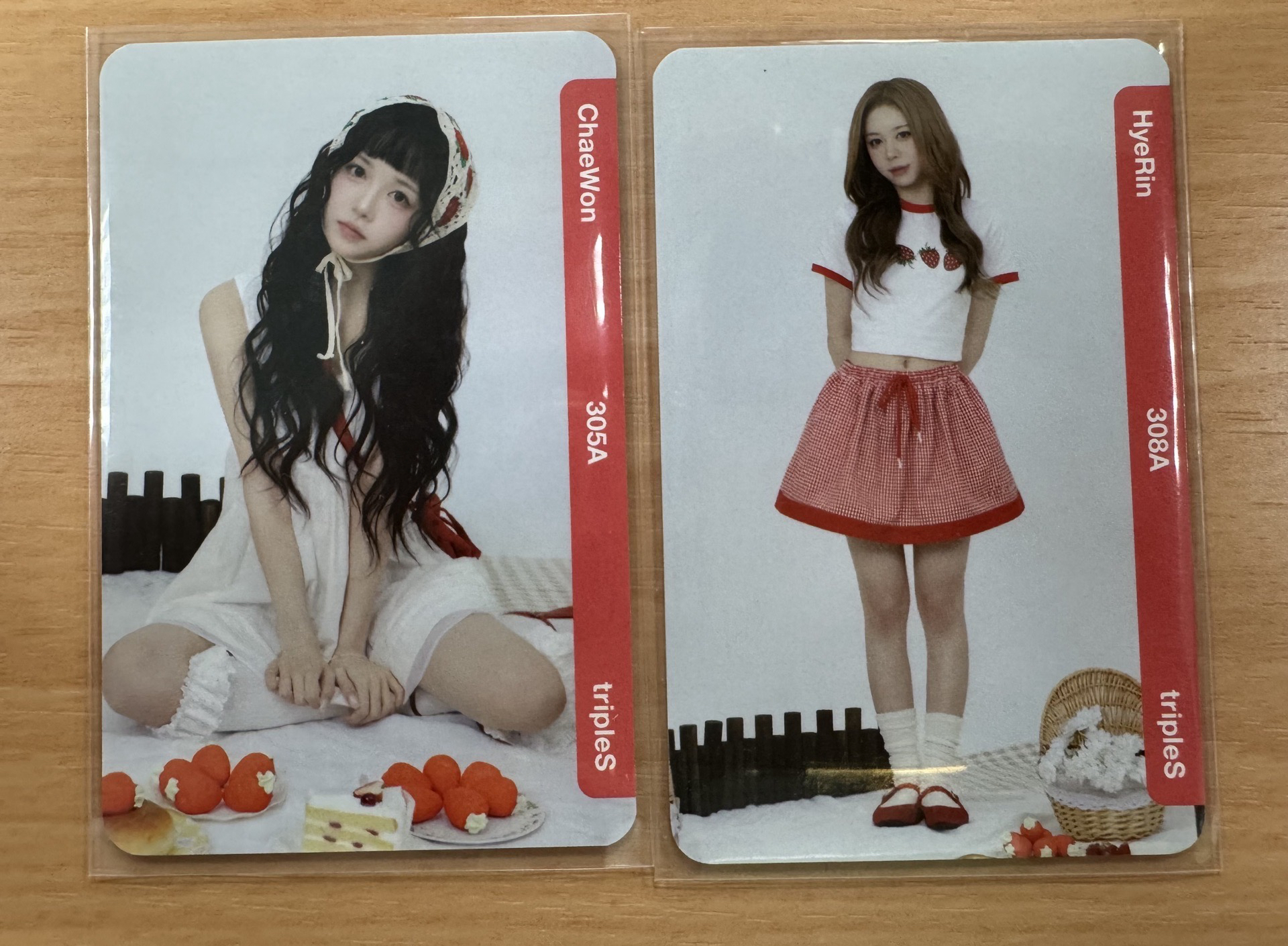 TripleS 隨機卡 草莓卡 野餐卡