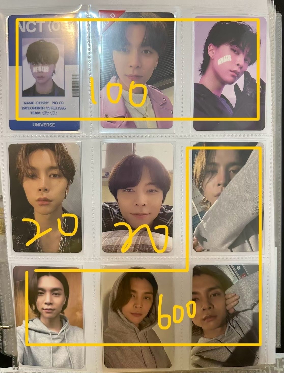 NCT JOHNNY 小卡（2）