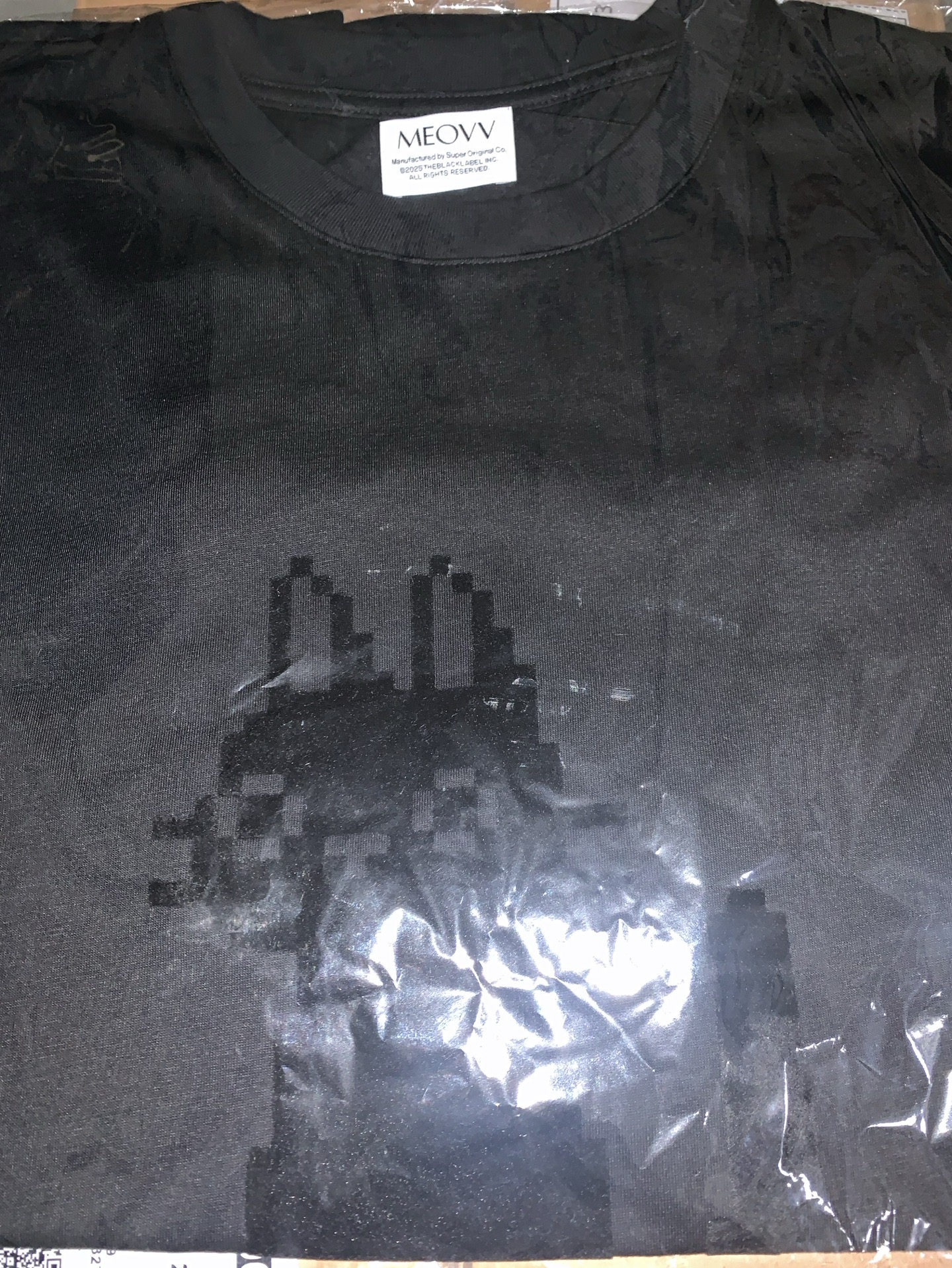 MEOVV 像素貓圖案 黑色上衣