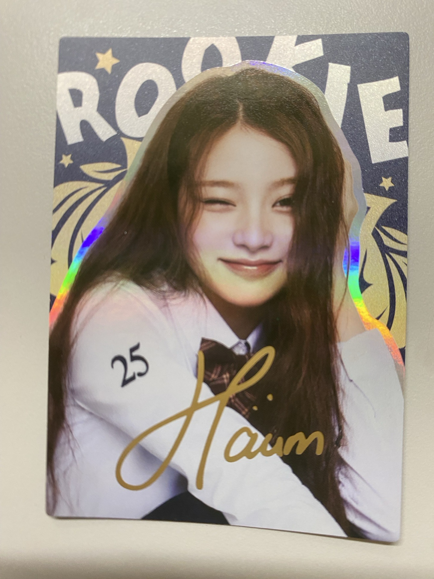 新秀收藏卡 haum簽