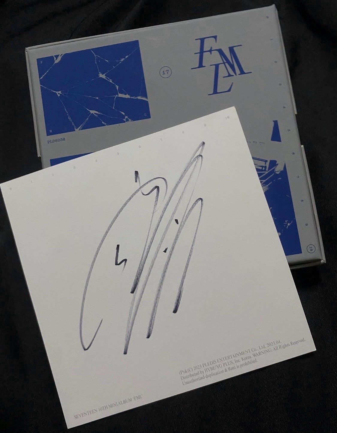 SVT迷10灰版空專（JUN美版親簽）+JUN專卡