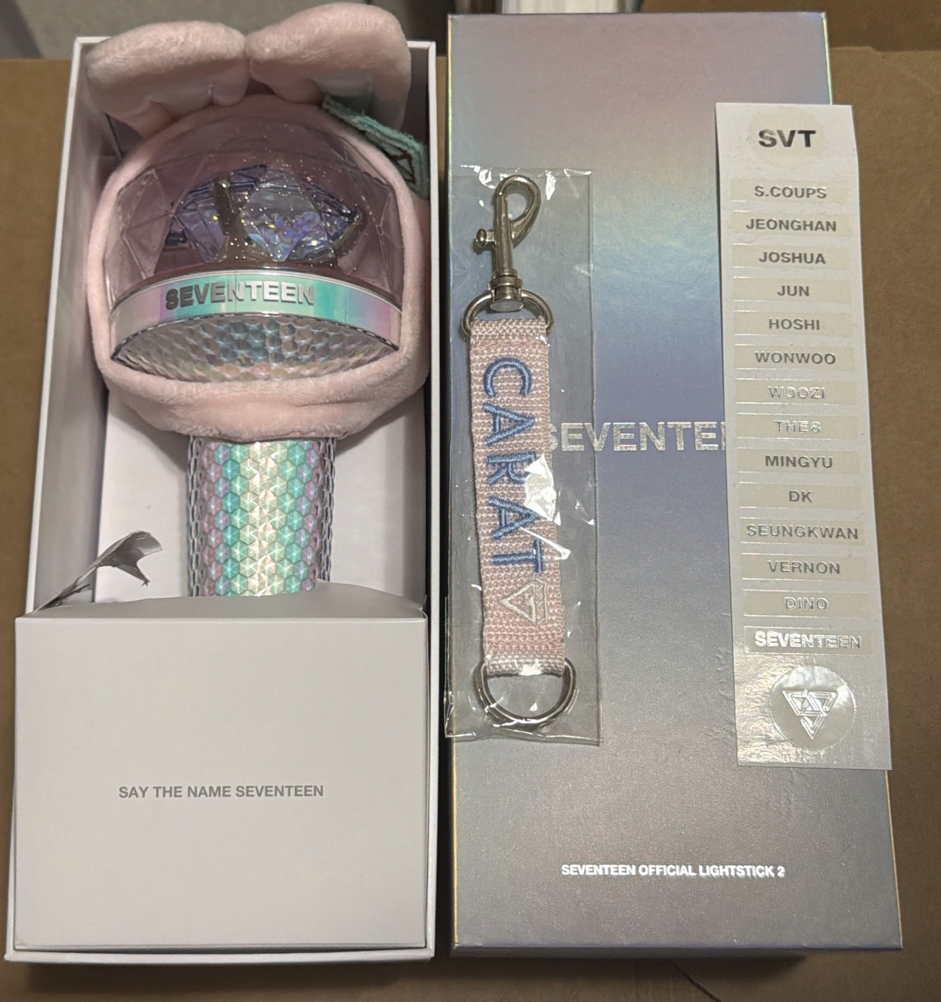 （現貨含手燈套 無原本手繩附19年日咖續會禮）seventeen 二代克拉棒 手燈