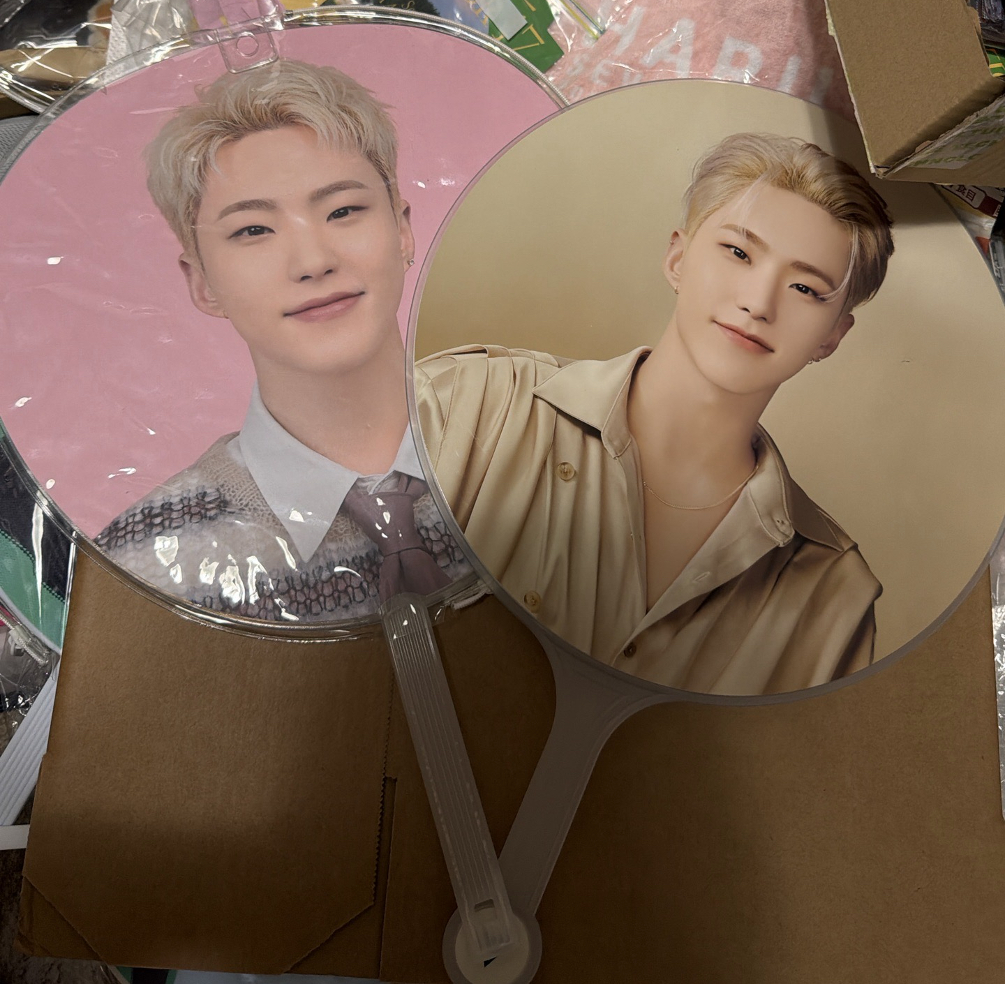 （現貨 兩支不拆出 可當日寄出）seventeen hoshi 扇子