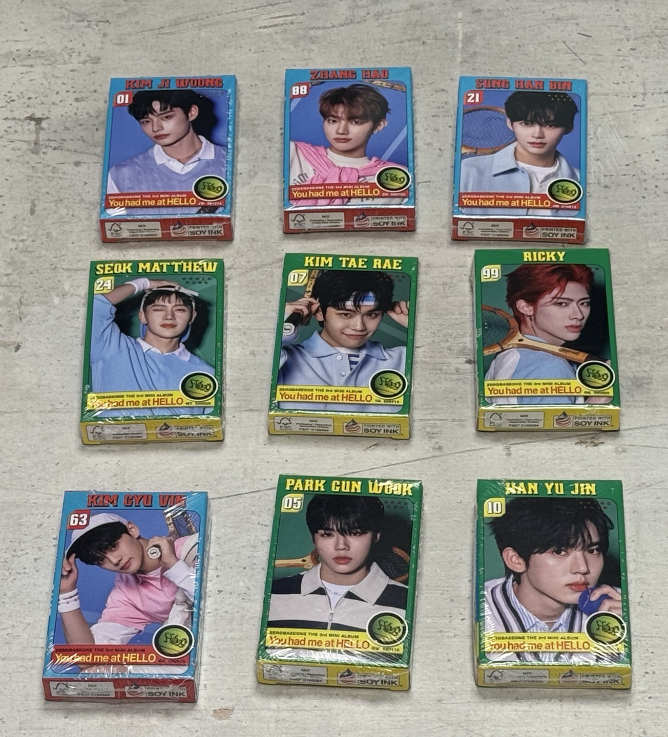 ZB1 迷三 zerose版 九張一套 便宜出清