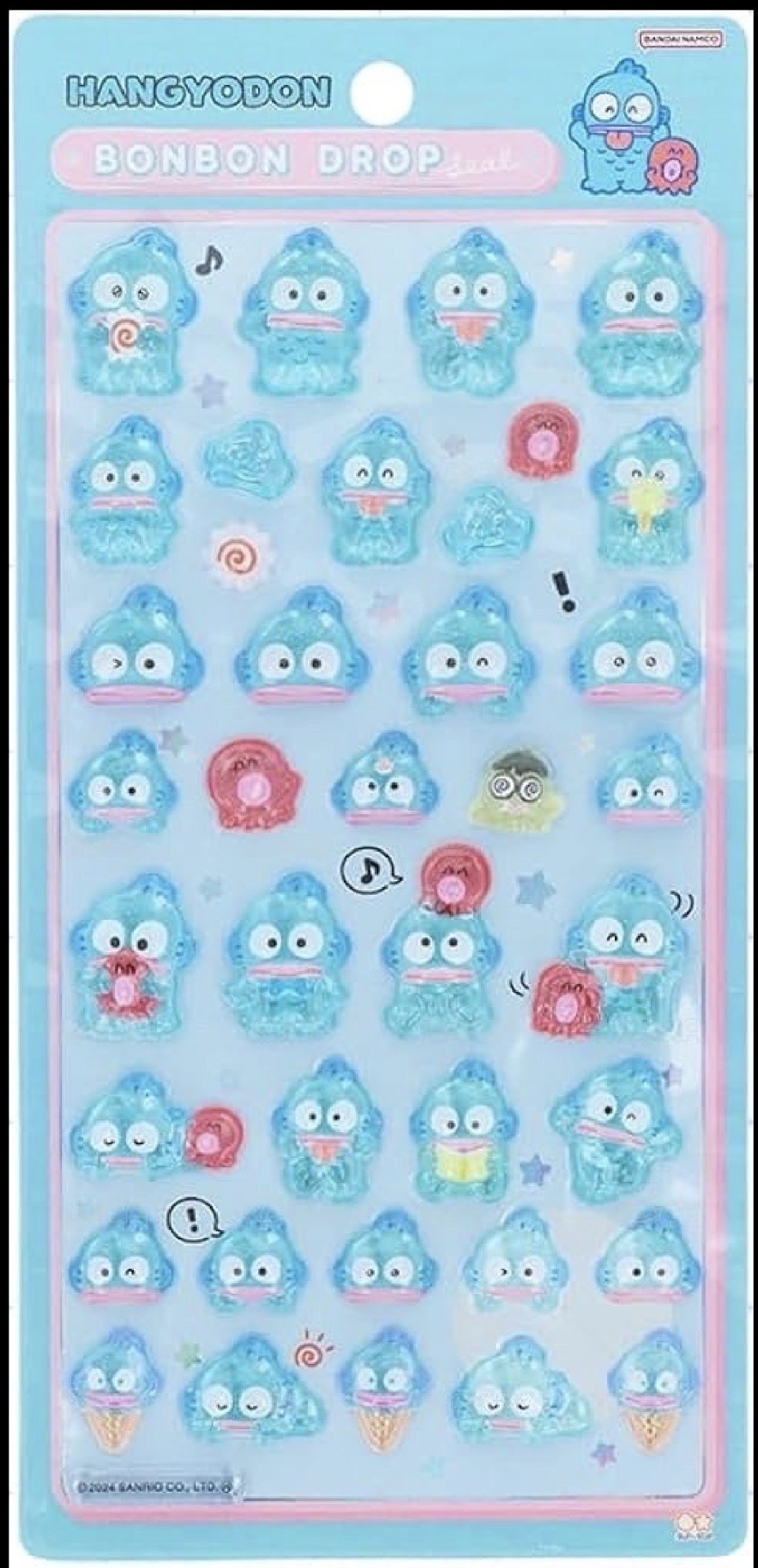 bonbon立體果凍貼紙 人魚漢頓