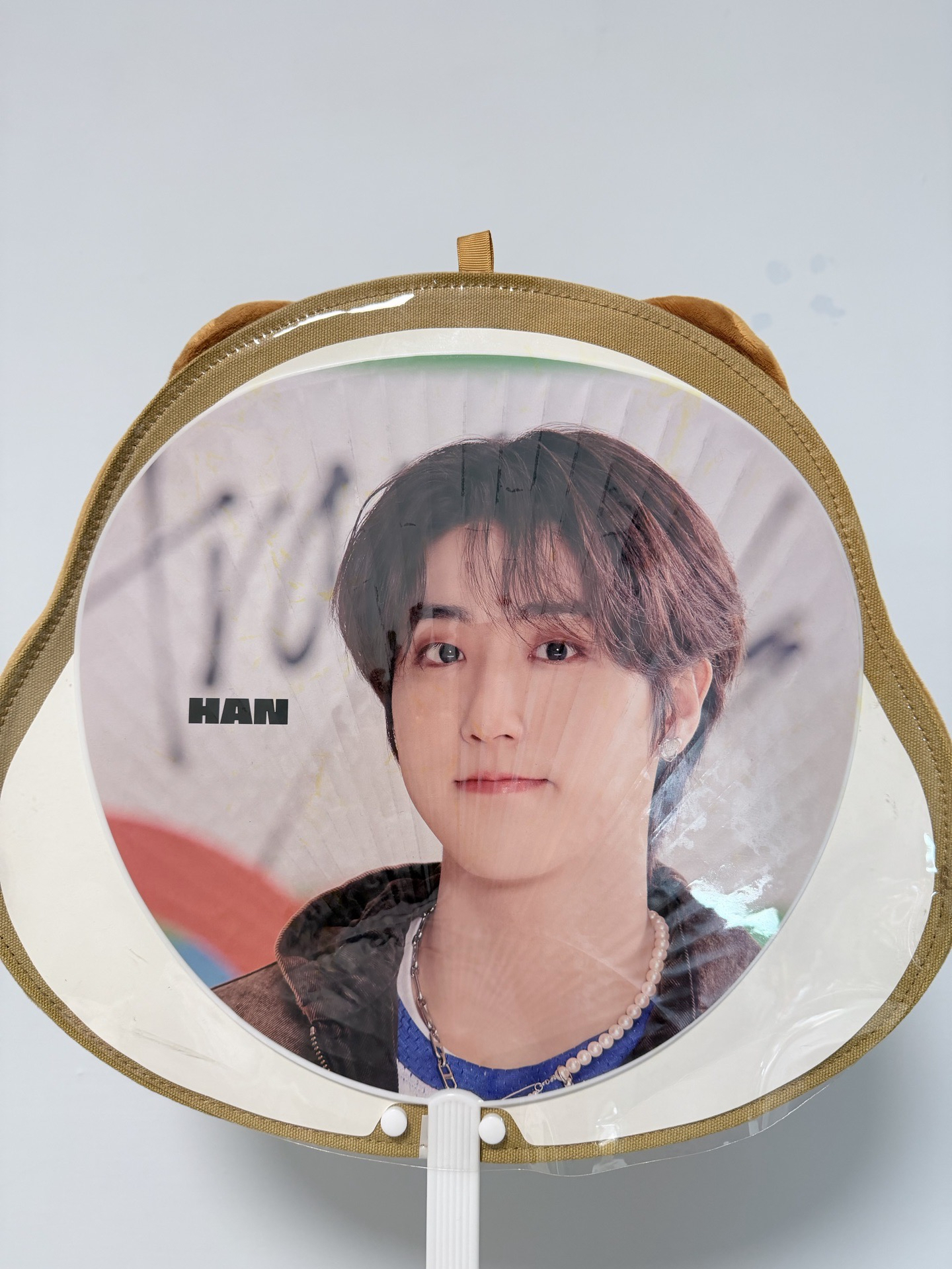 韓知城 扇子+扇套