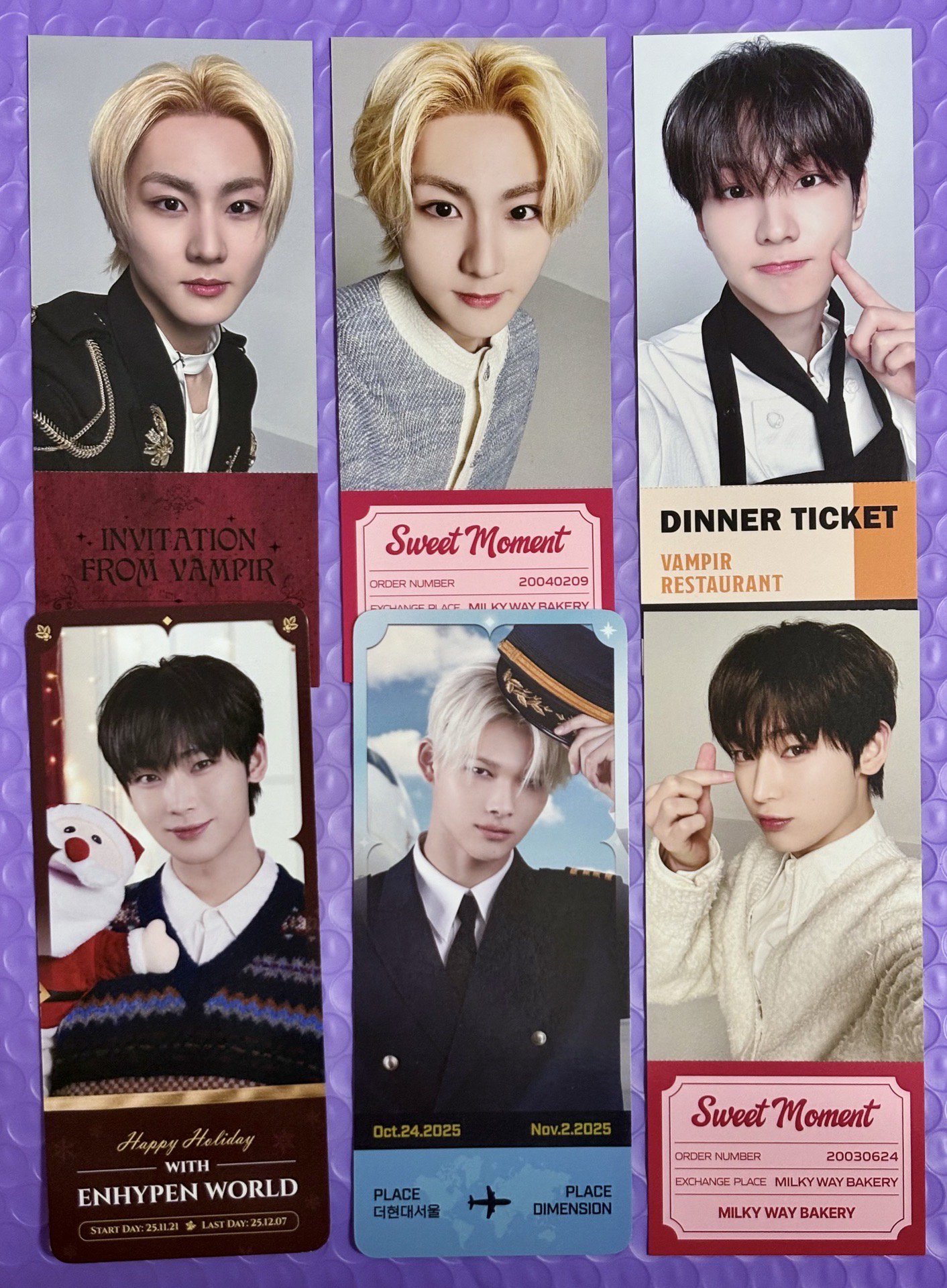 ENHYPEN WORLD 快閃 書籤 票卡 滿額