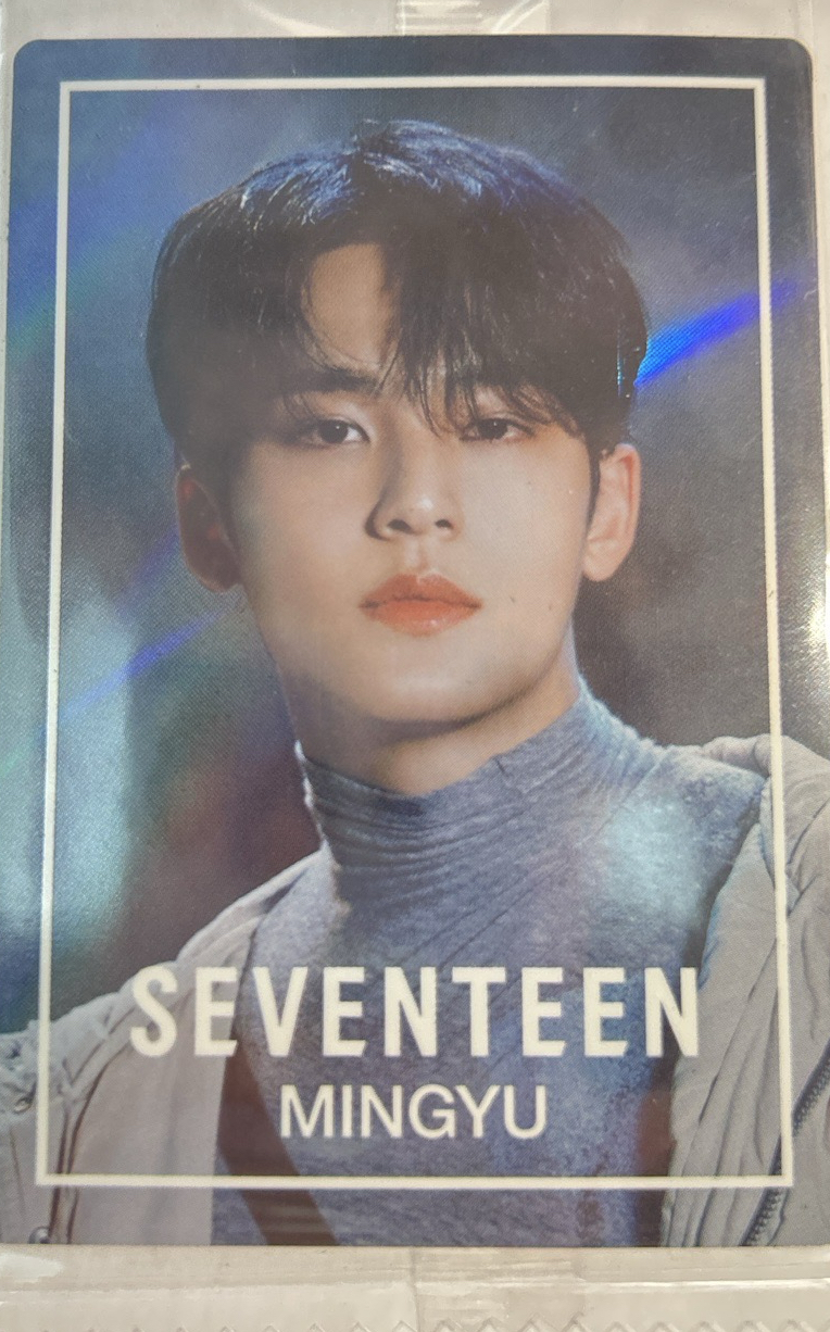 SEVENTEEN MINGYU珉奎萬代威化餅乾卡