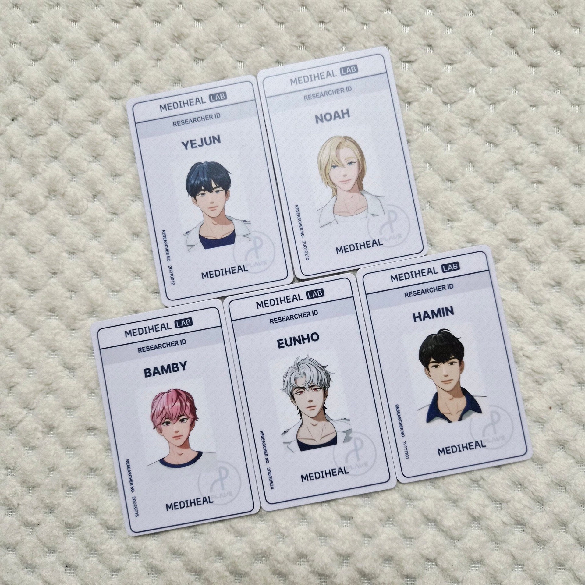 MEDIHEAL x PLAVE 研究員證件卡成套