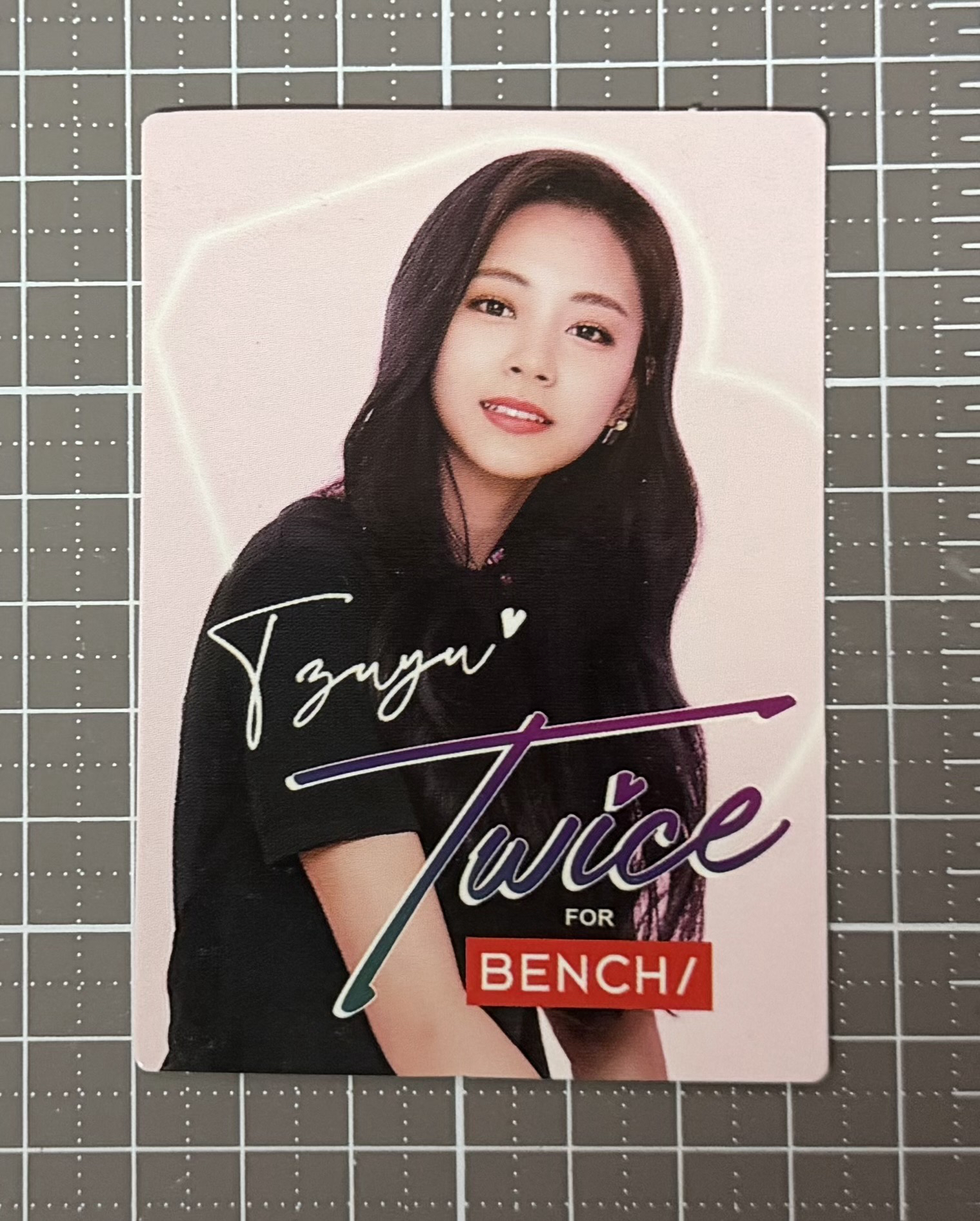 TWICE BENCH 代言卡 子瑜