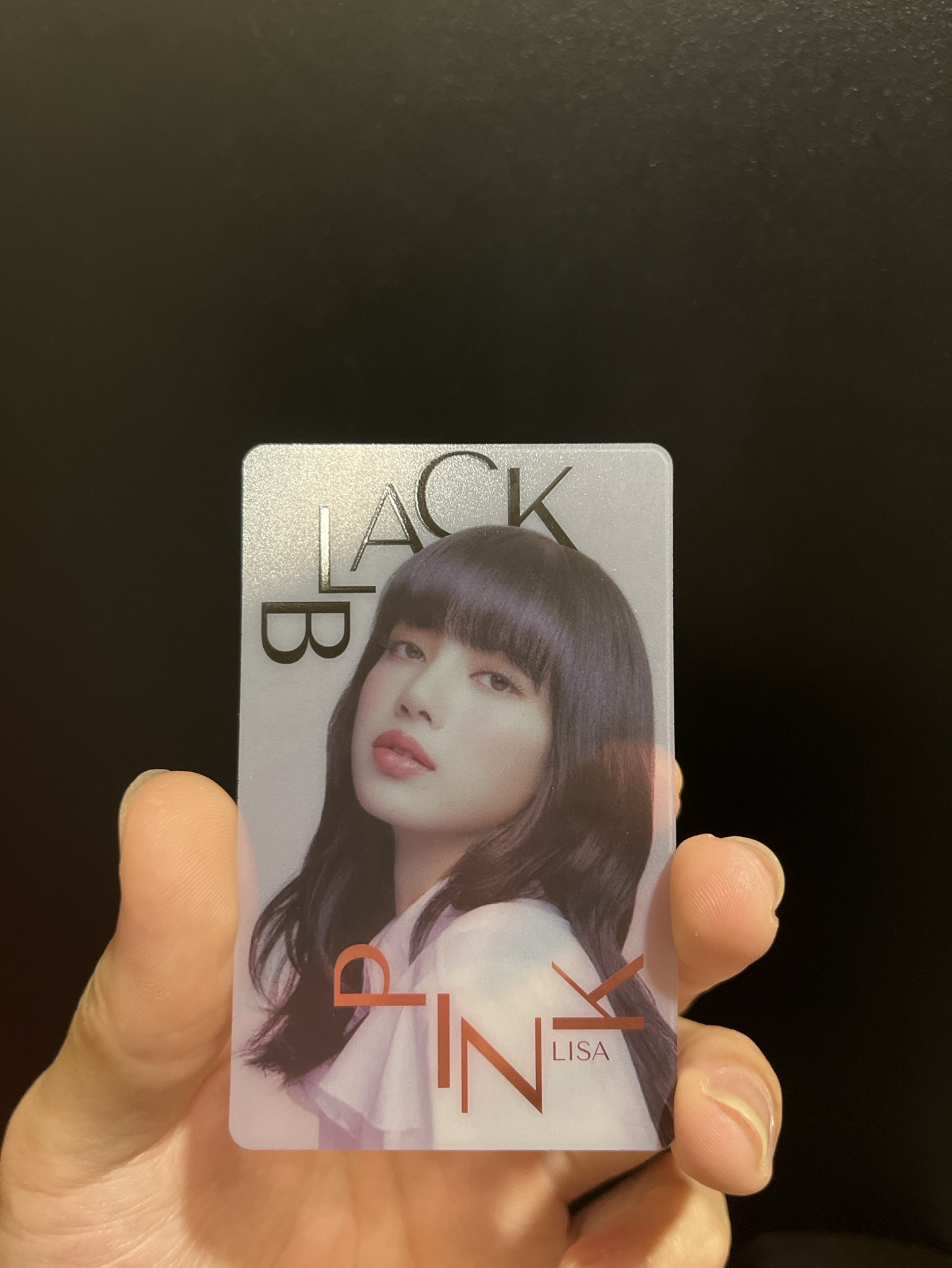 BLACKPINK-LISA通路特典卡透卡