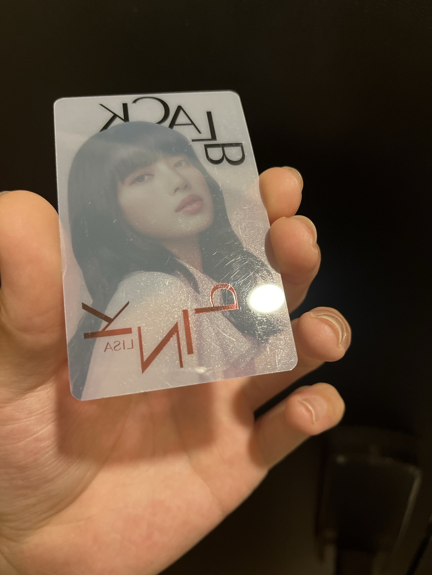 BLACKPINK-LISA通路特典卡透卡