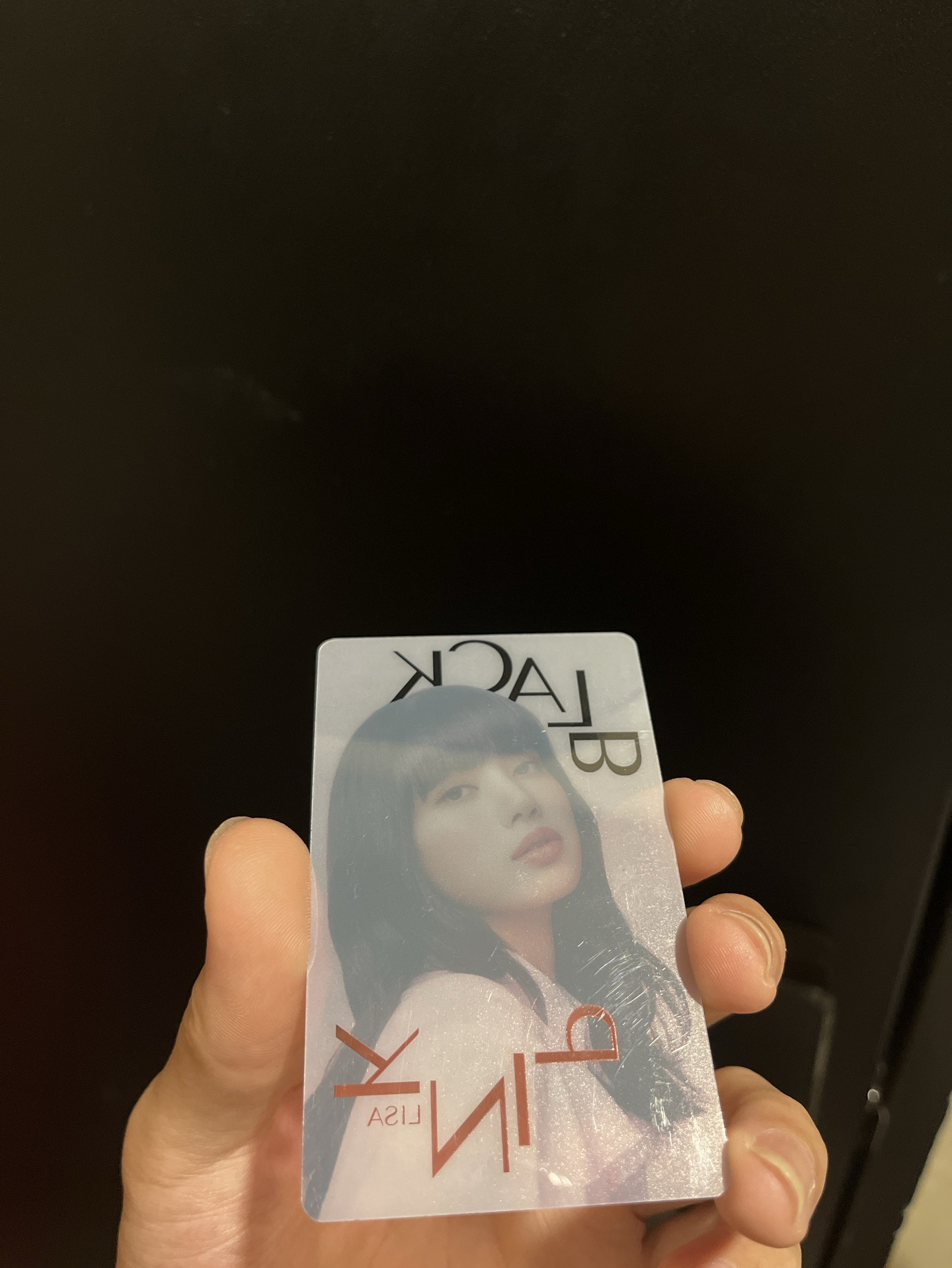 BLACKPINK-LISA通路特典卡透卡