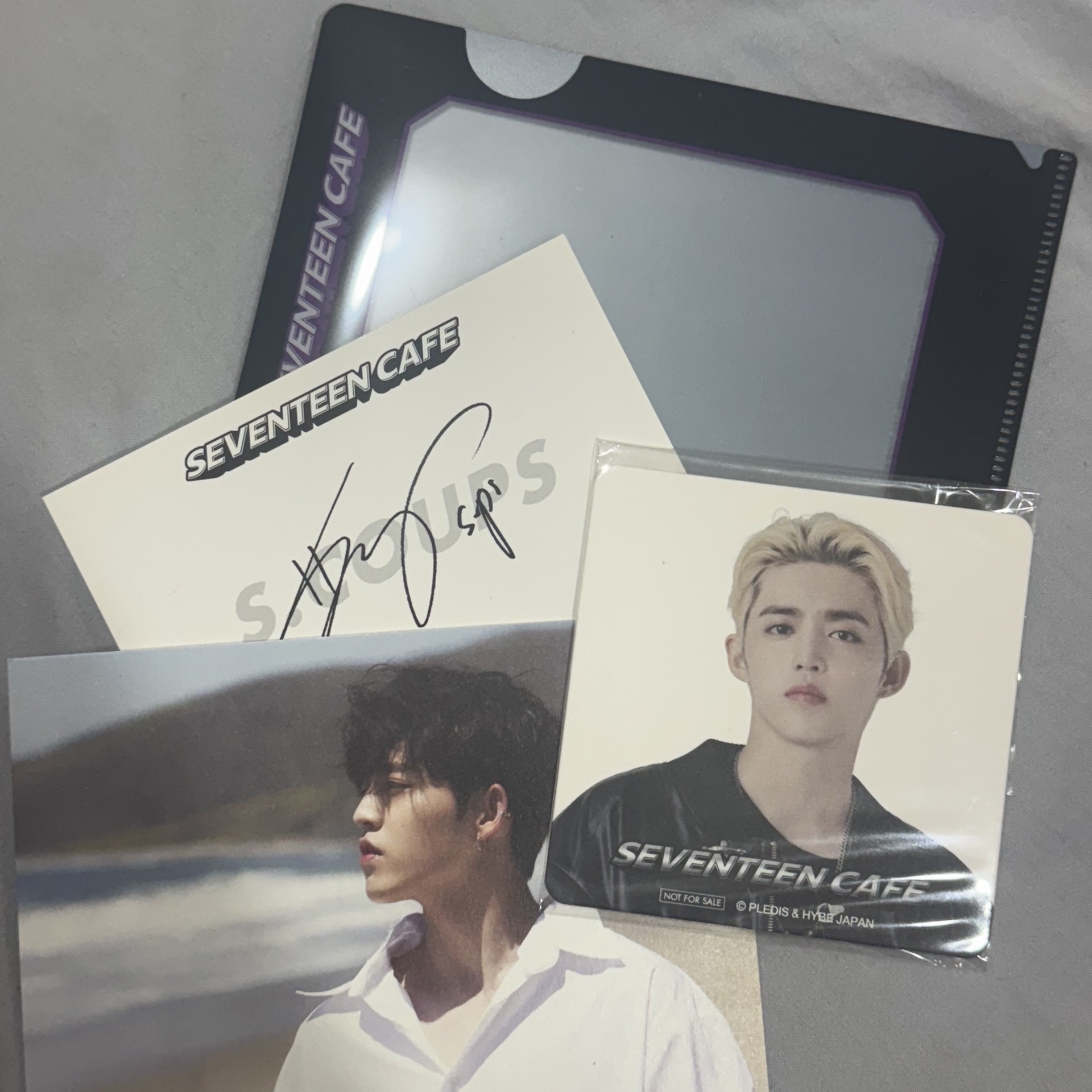 咖啡店S.COUPS杯墊簽名卡小卡夾