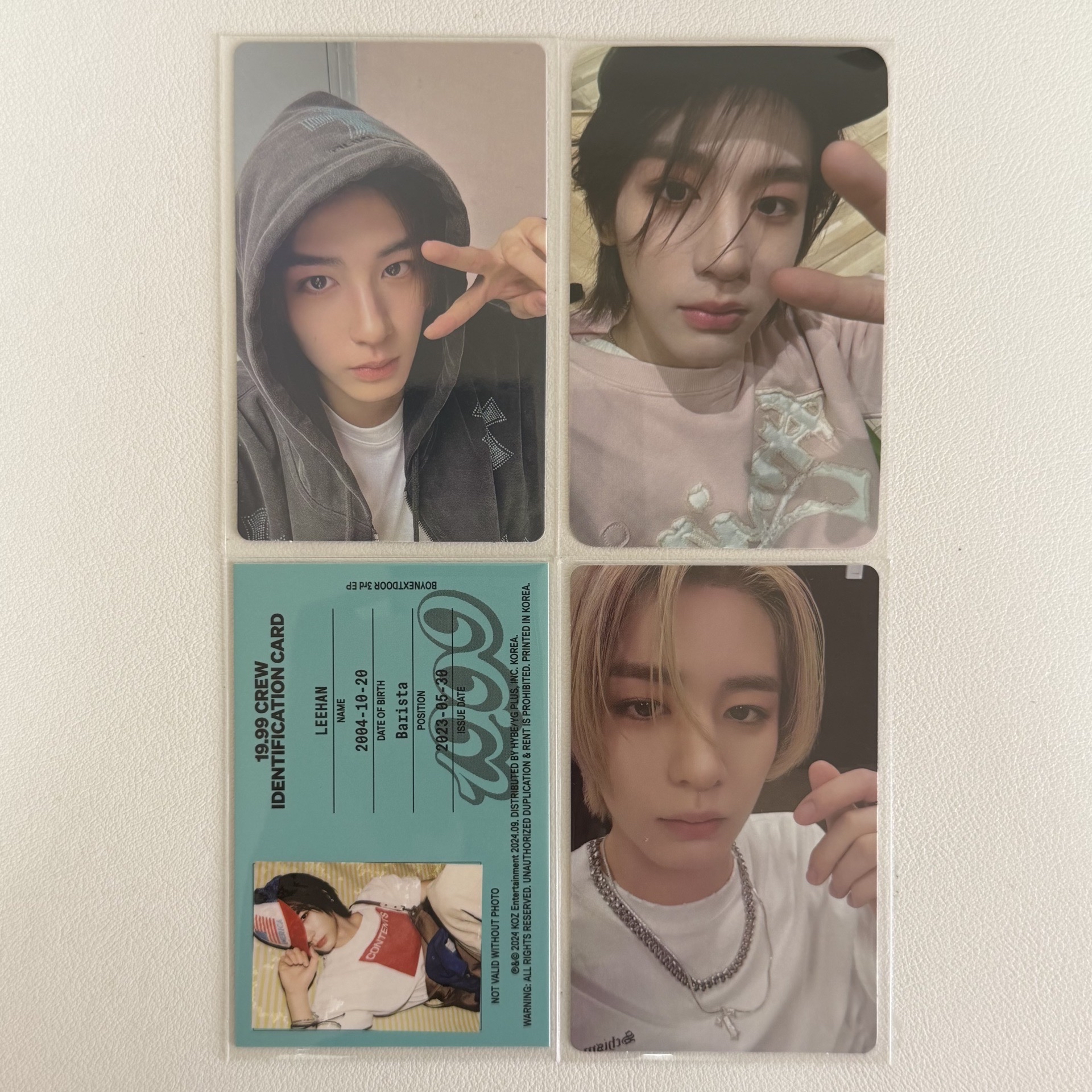 BOYNEXTDOOR 李涵小卡