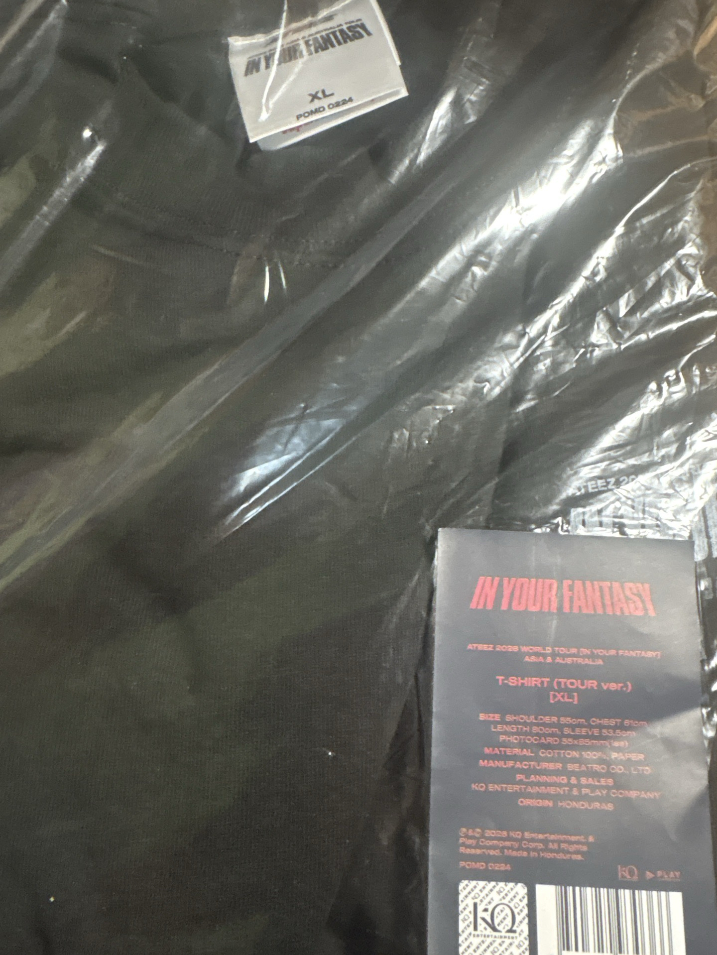 [現貨］In your fantasy亞巡T（XL)不含卡