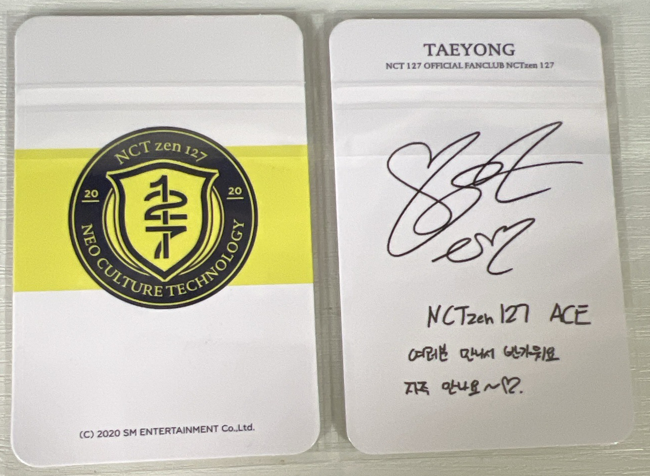 2020 NCT127 ACE Membership Kit 會員禮卡 泰容