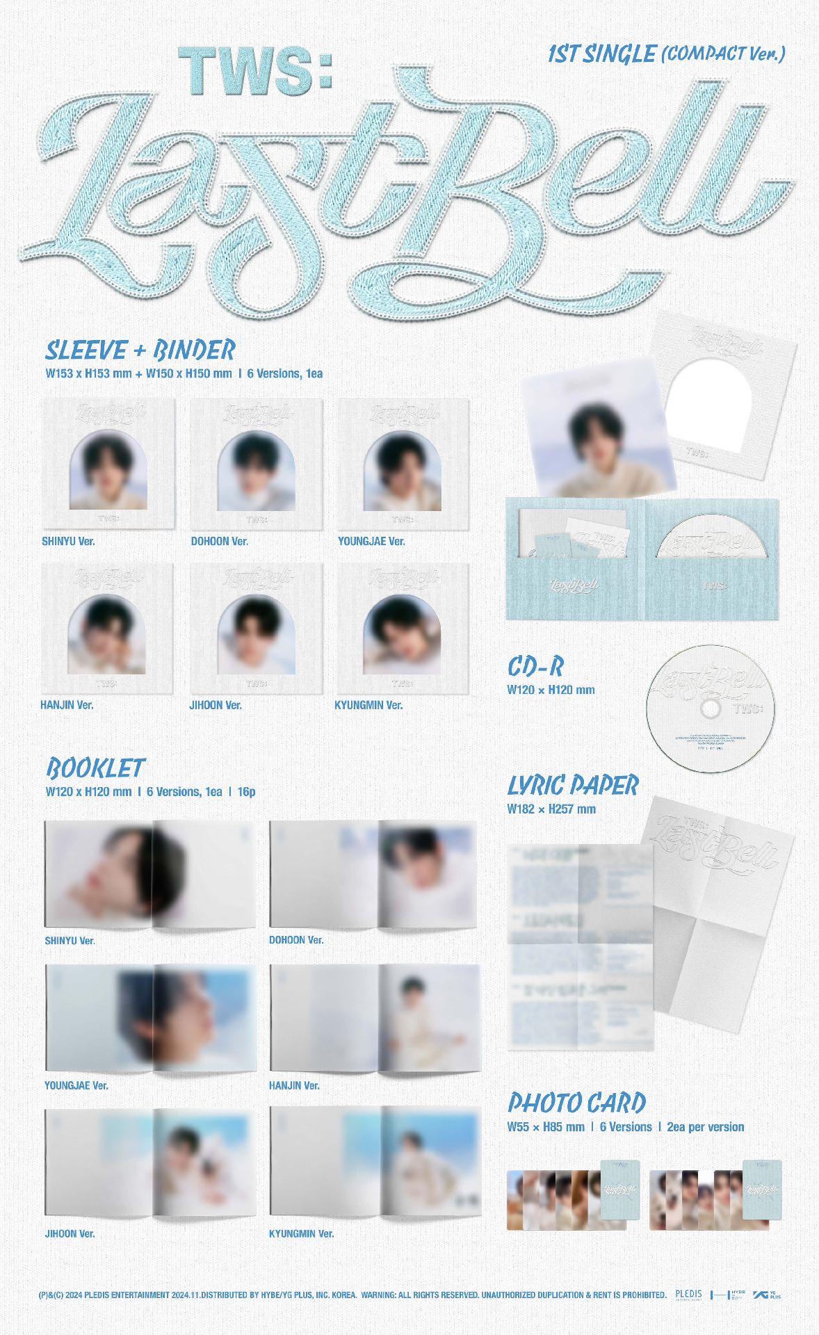 TWS Last Bell 隨機單封未拆 非現