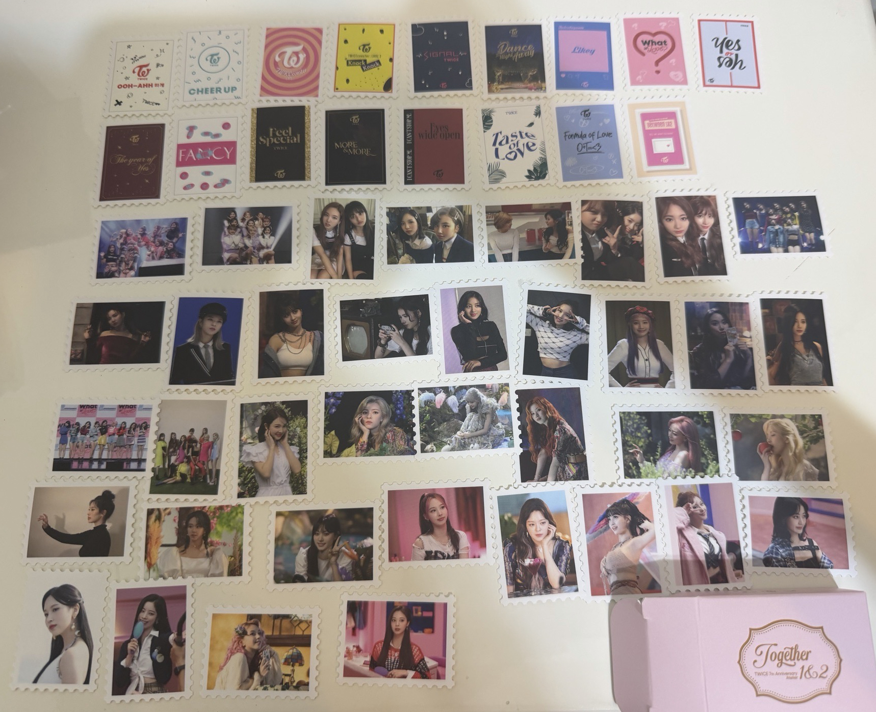 TWICE 7週年 2015-2021專輯紀念郵票貼紙
