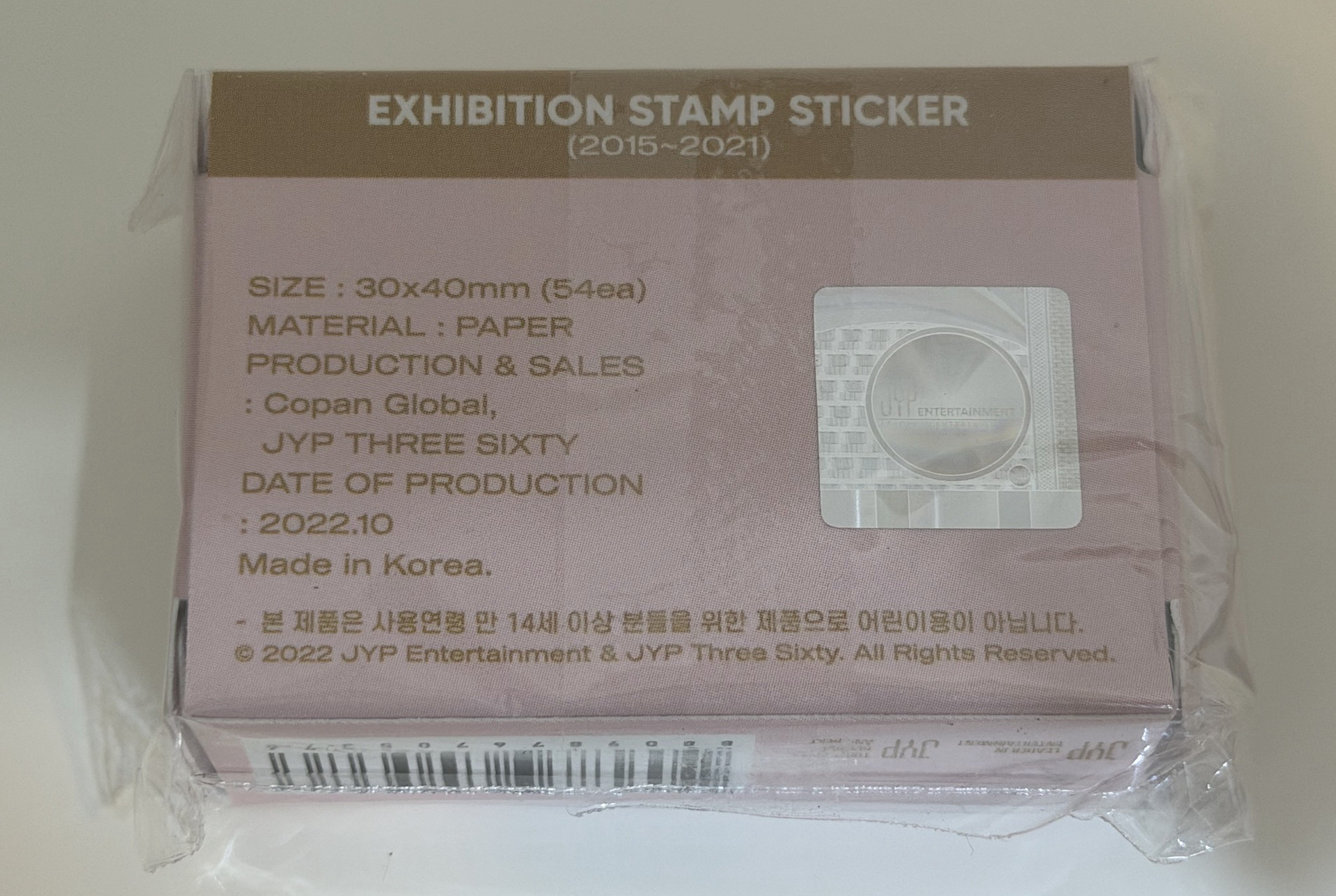 TWICE 7週年 2025-2021專輯紀念郵票貼紙