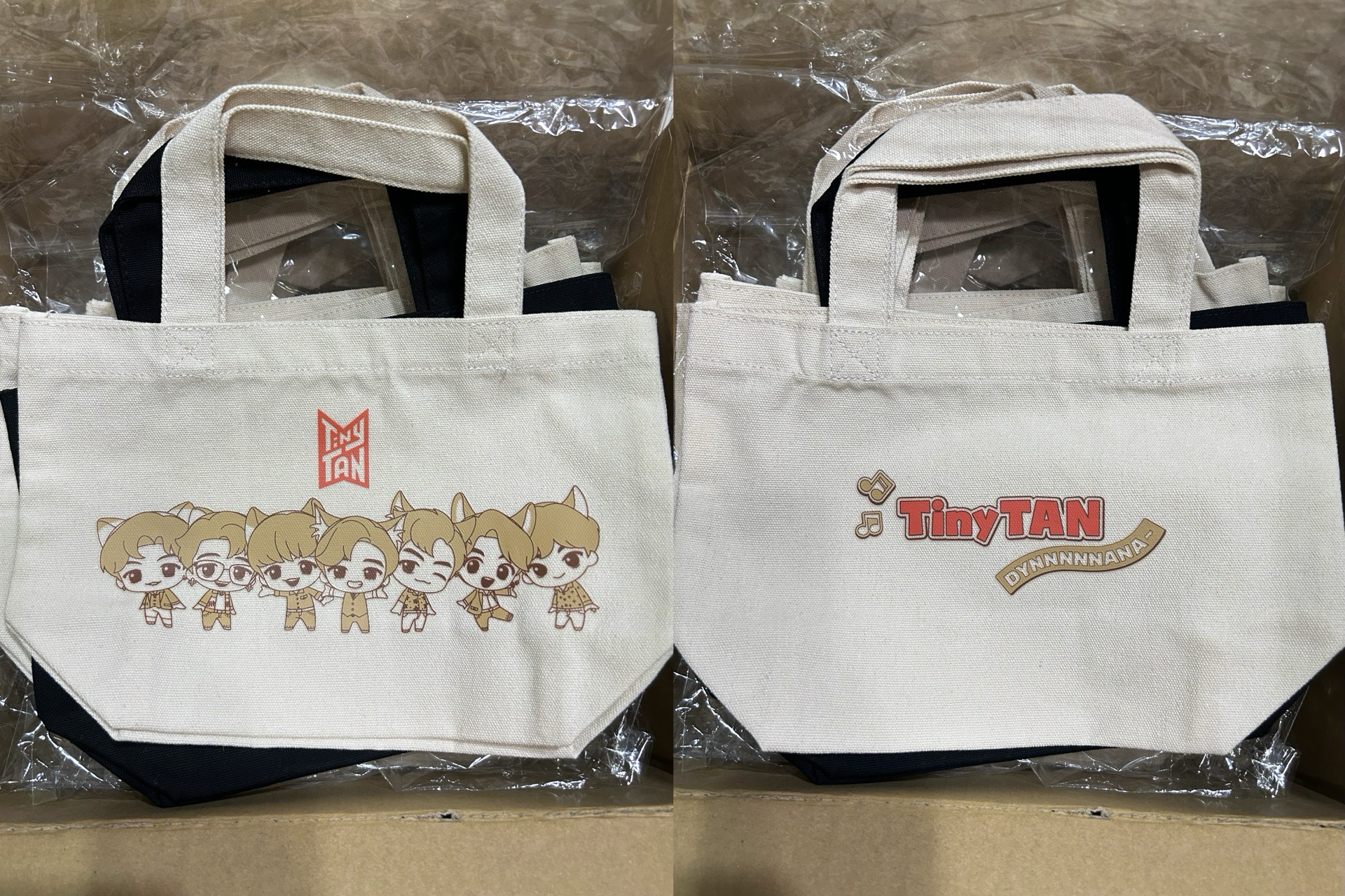 BTS tinytan 帆布袋