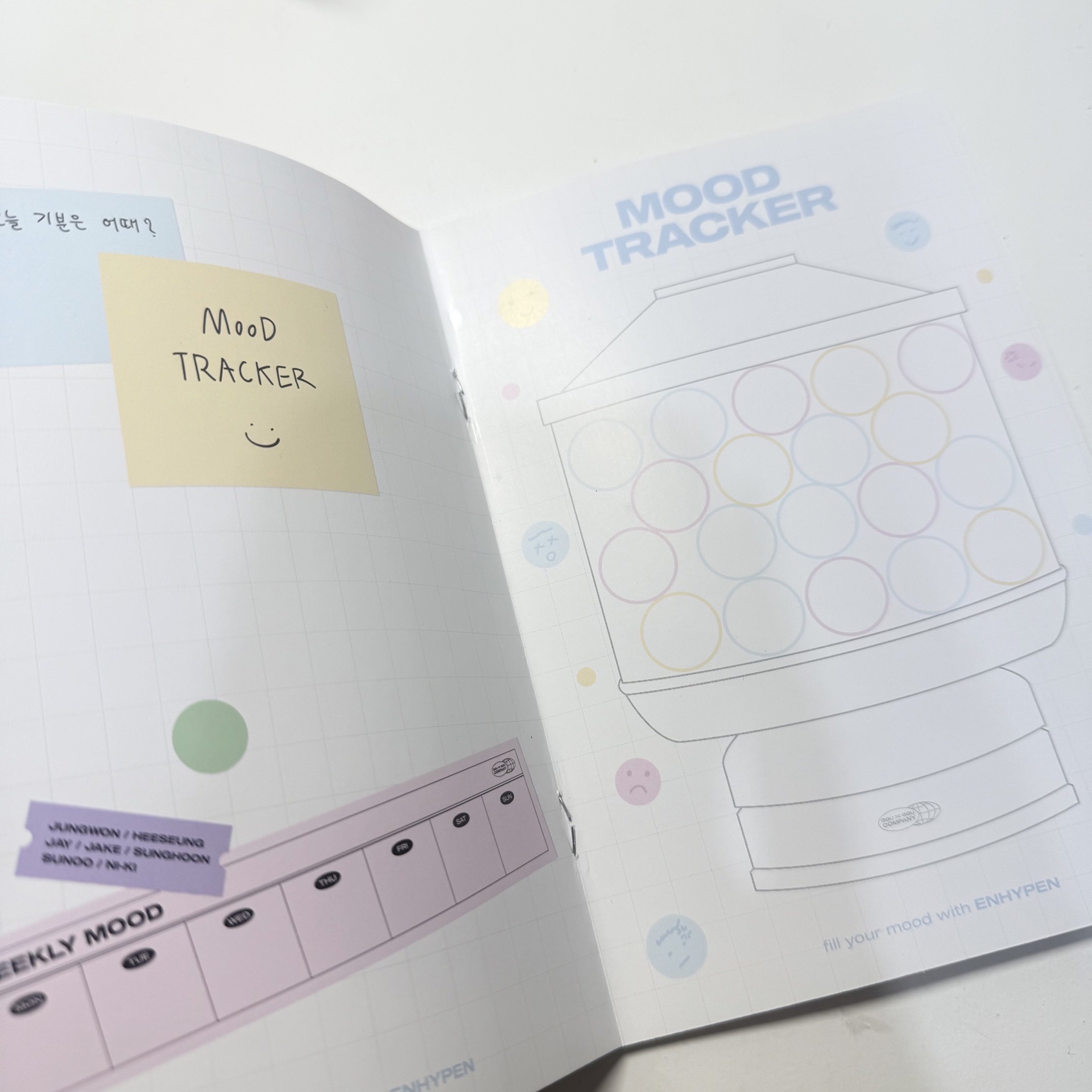 Enhypen 2022咕咕 貼紙夾+筆記本