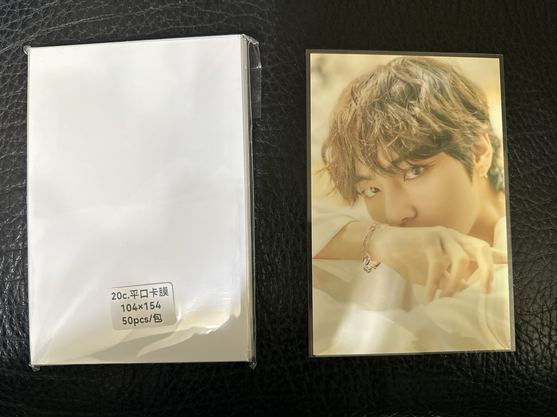 明信片卡膜 20絲 平口 10.4x15.4cm(一般透明）