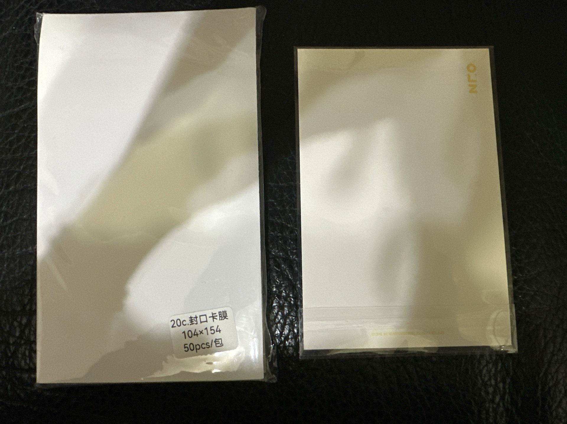 明信片卡膜 20絲 封口 10.4x15.4cm(一般透明）