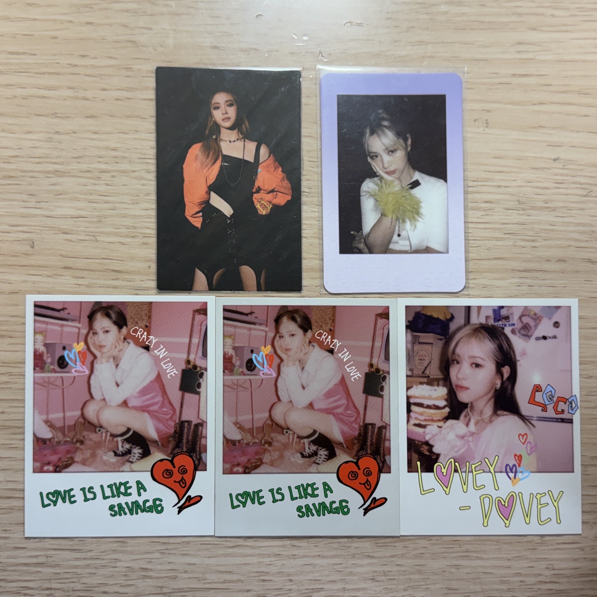 （可當綁）ITZY小卡 申留真 Ryujin 專輯拍立得小set