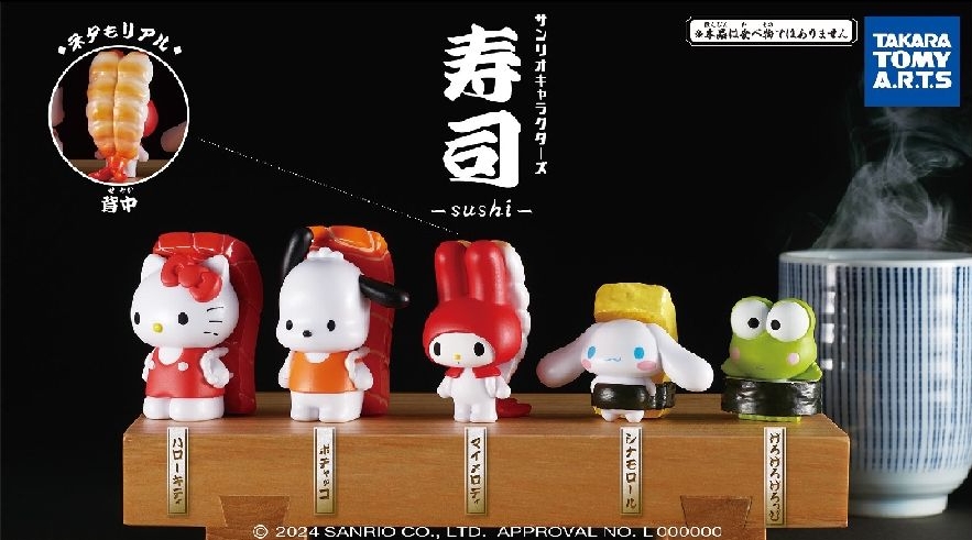 TAKARA TOMY ARTS 大耳狗玉子燒壽司 公仔  