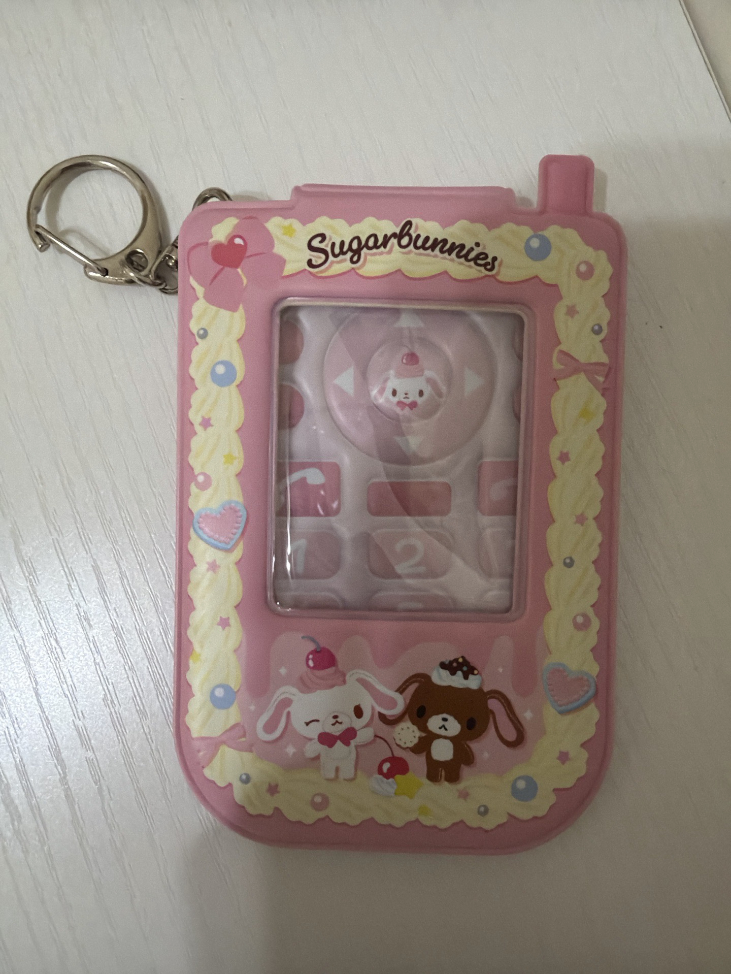 甜點兔翻蓋手機造型卡套