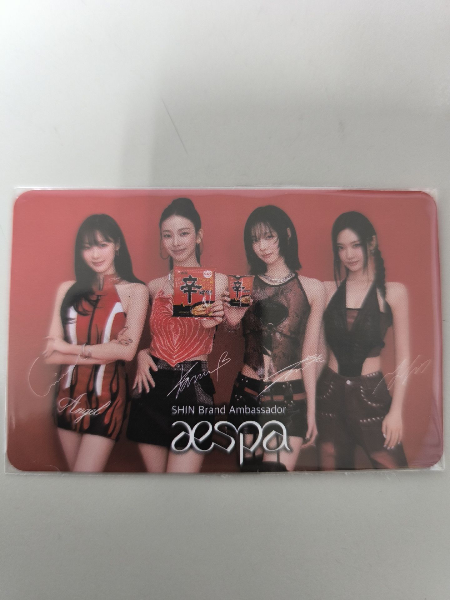 aespa 辛拉麵團體卡