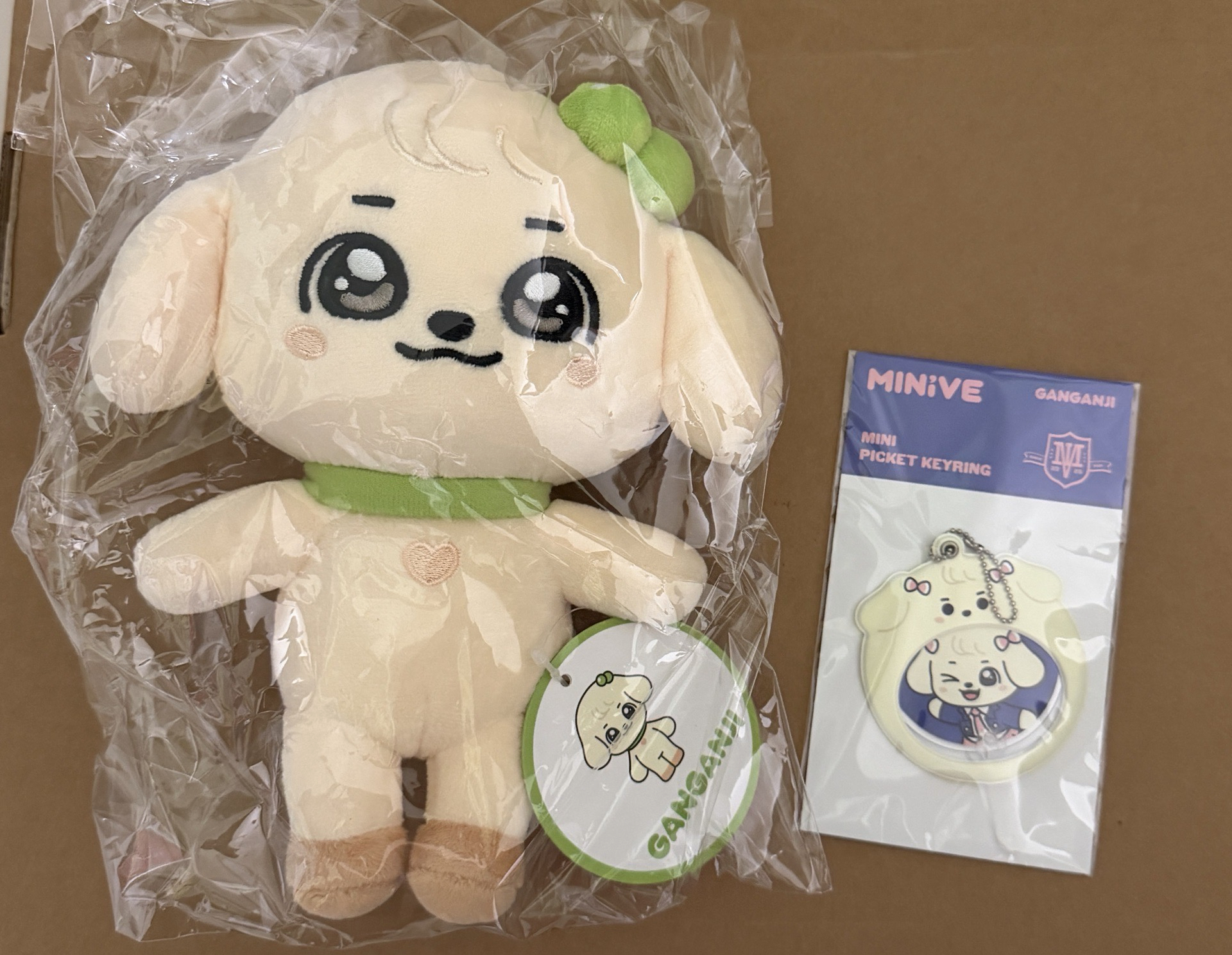 IVE MINIVE 20cm安娃+迷你扇子吊飾安