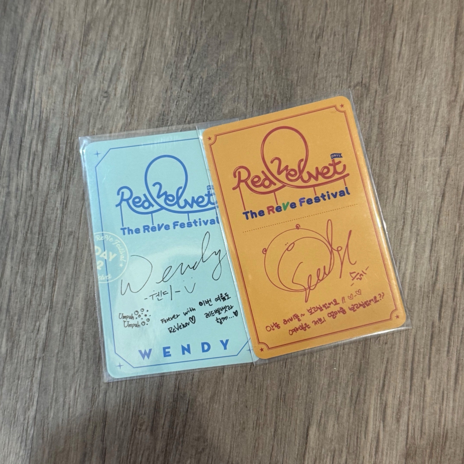 The ReVe Festival 專輯卡 瑟琪Seulgi Wendy