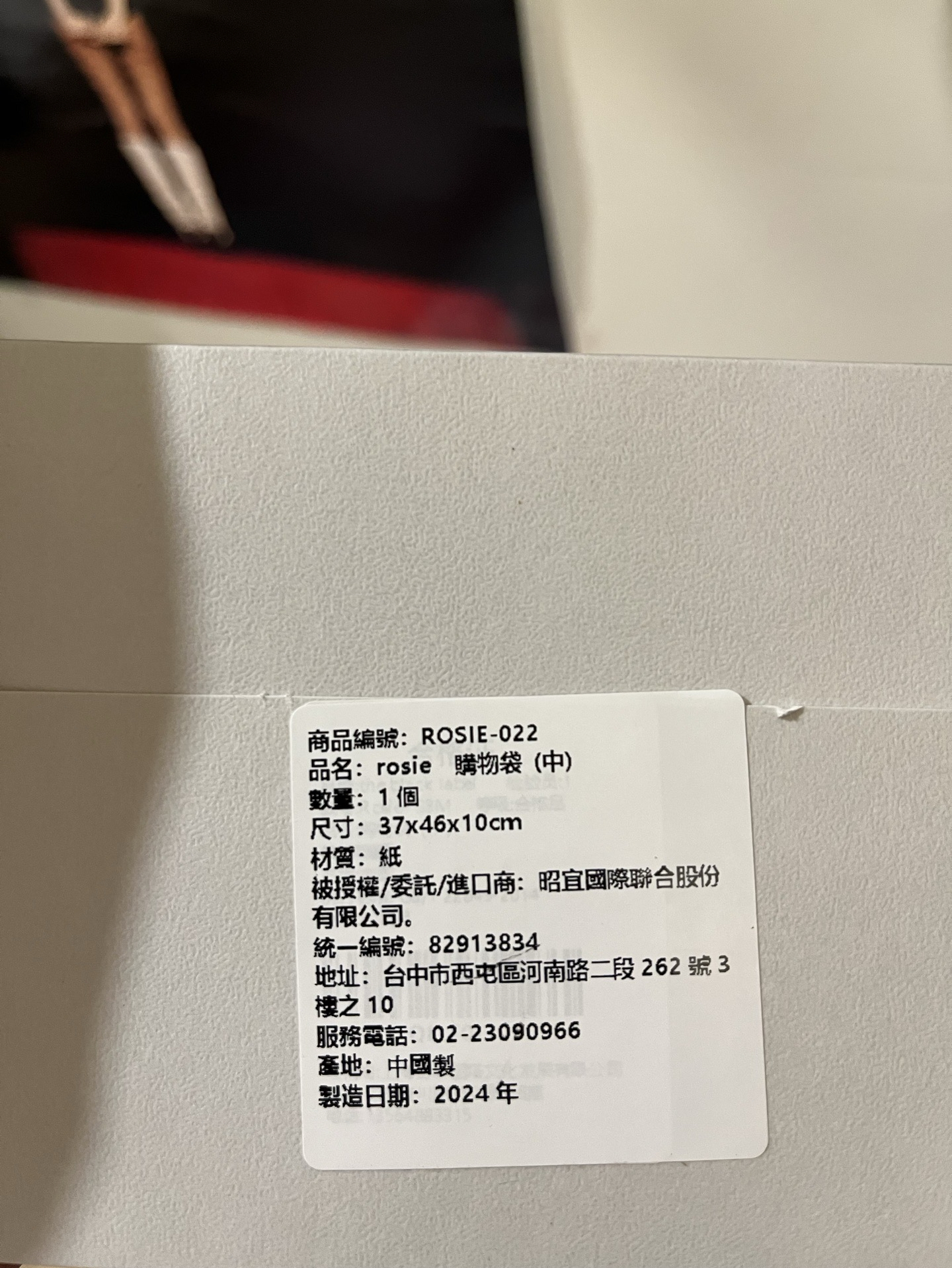 Rosie 快閃店購物袋（中）