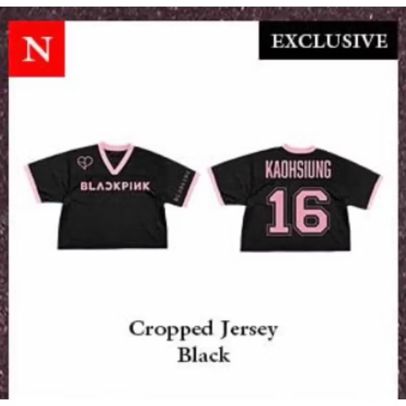 三巡 cropped jersey black T-shirt高雄世運Deadline
