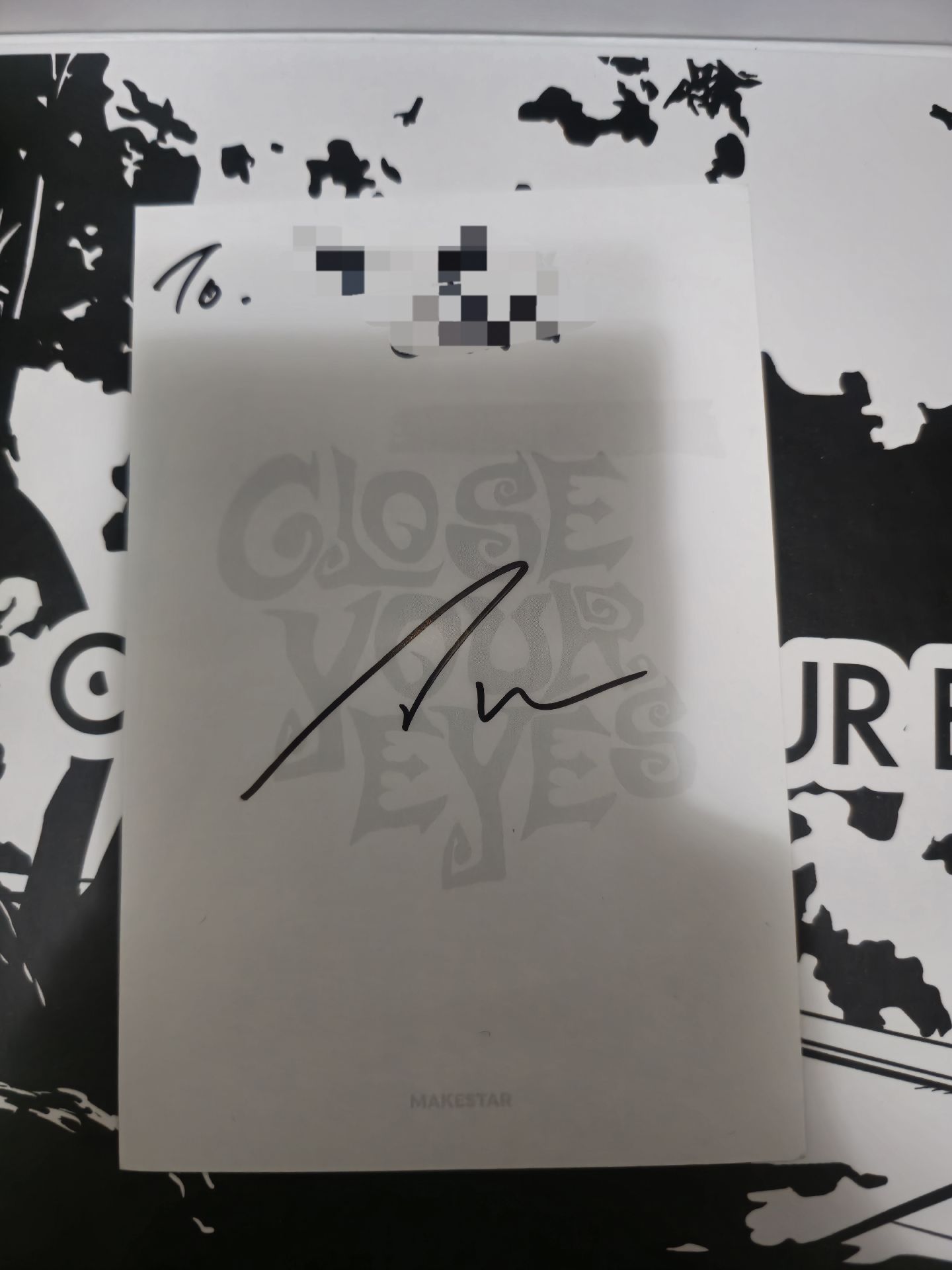 CYE 親簽撕頁 小紙條