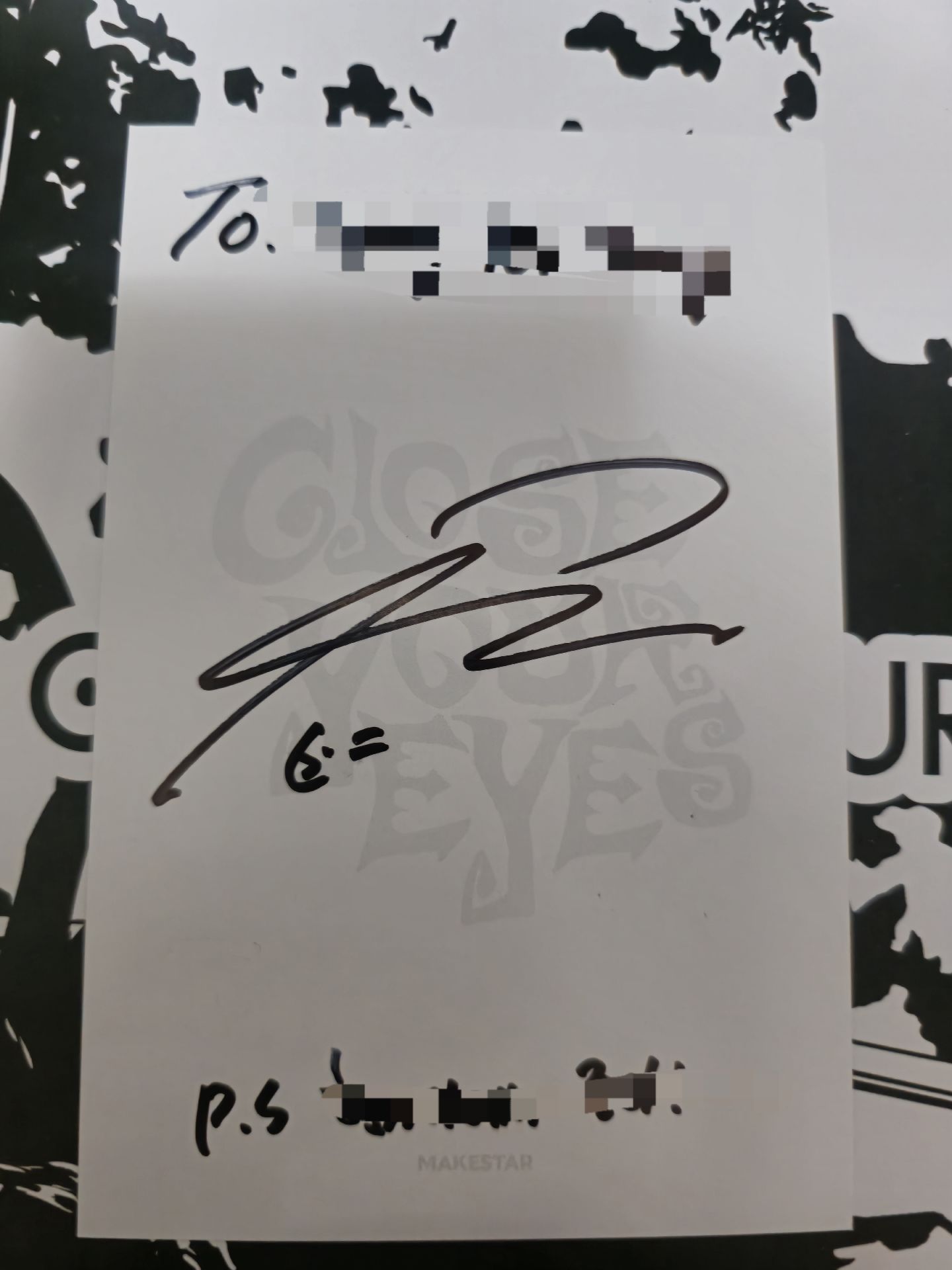 CYE 親簽撕頁 小紙條