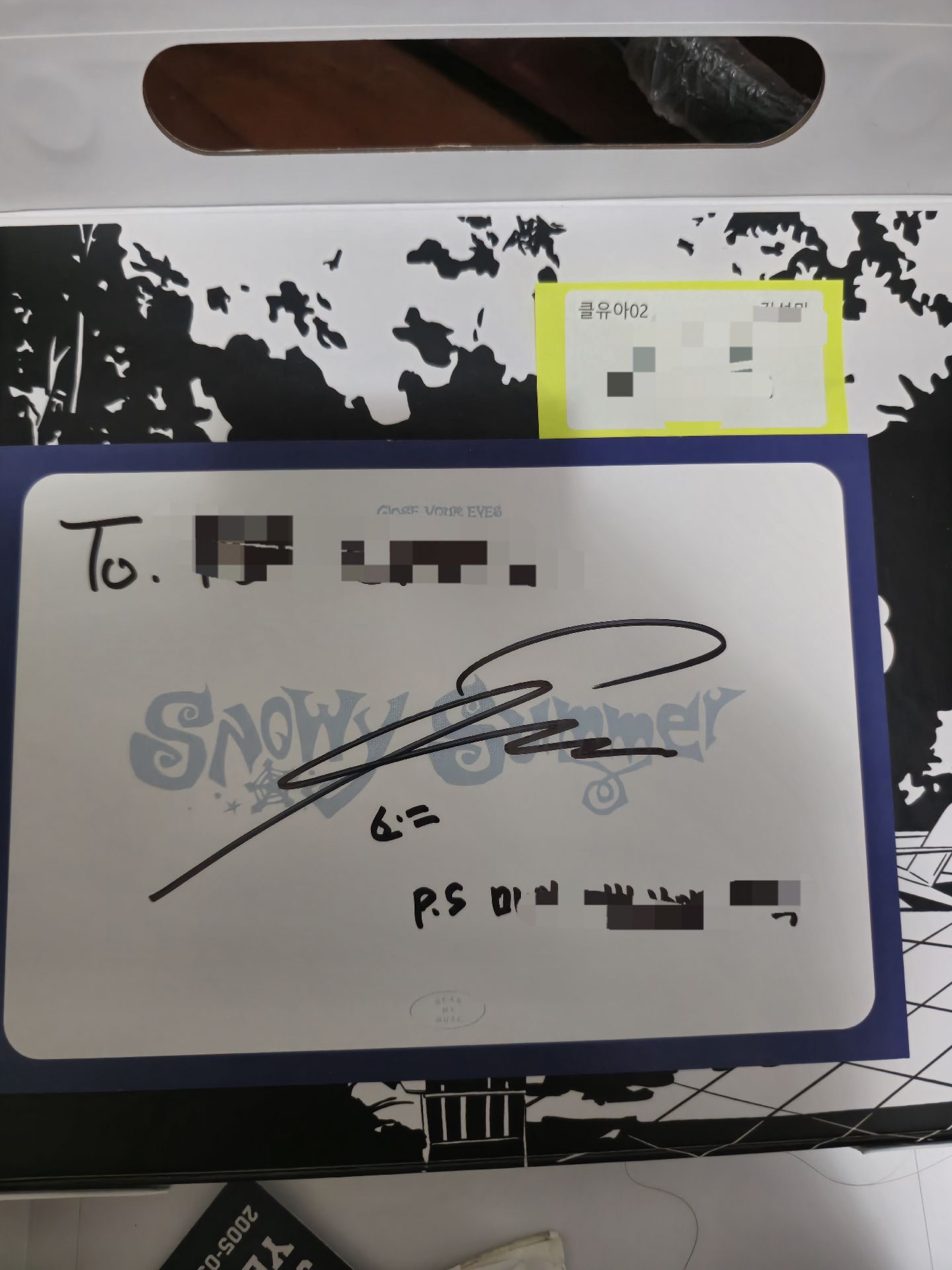 CYE 親簽撕頁 小紙條