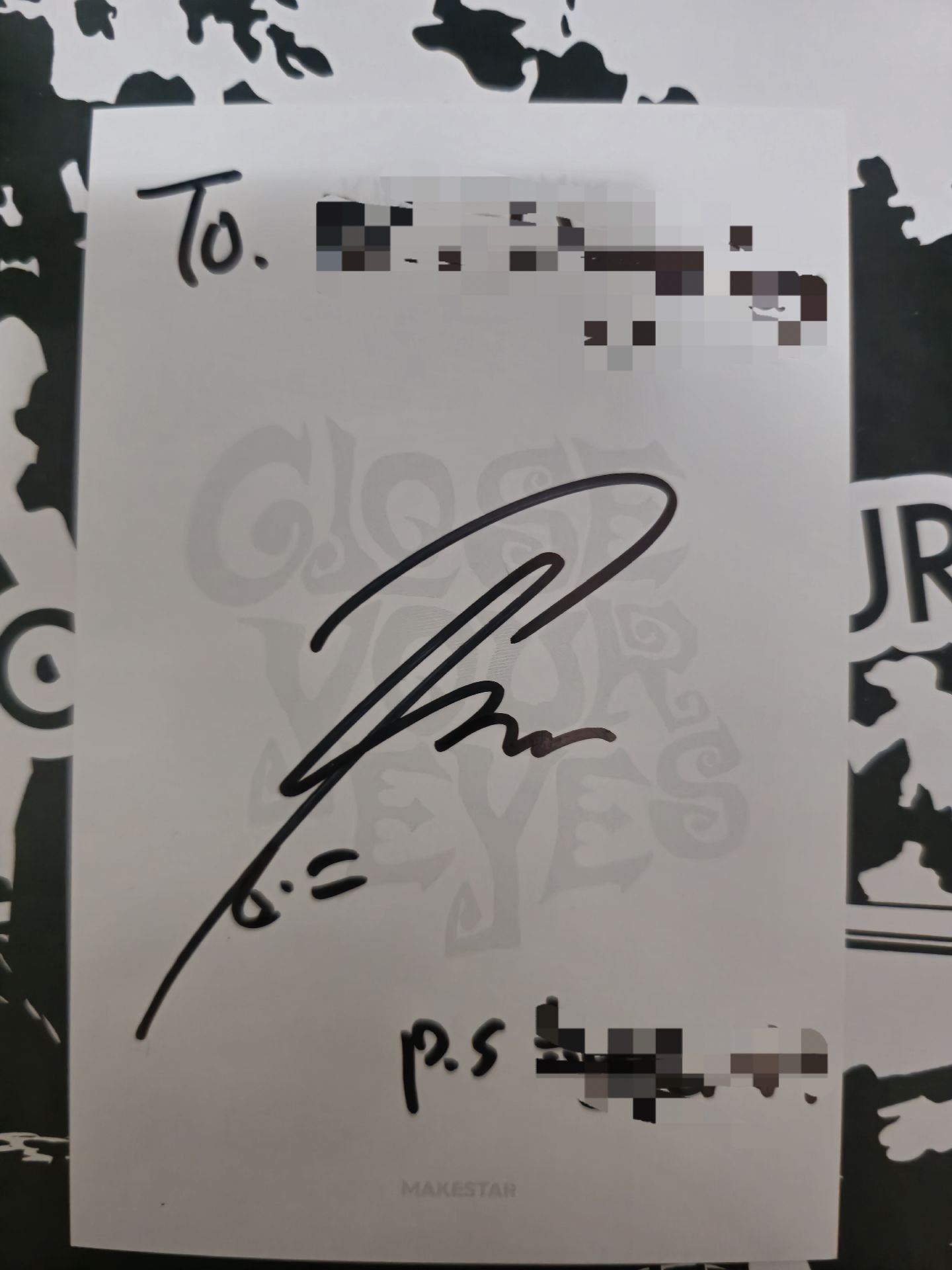 CYE 親簽撕頁 小紙條