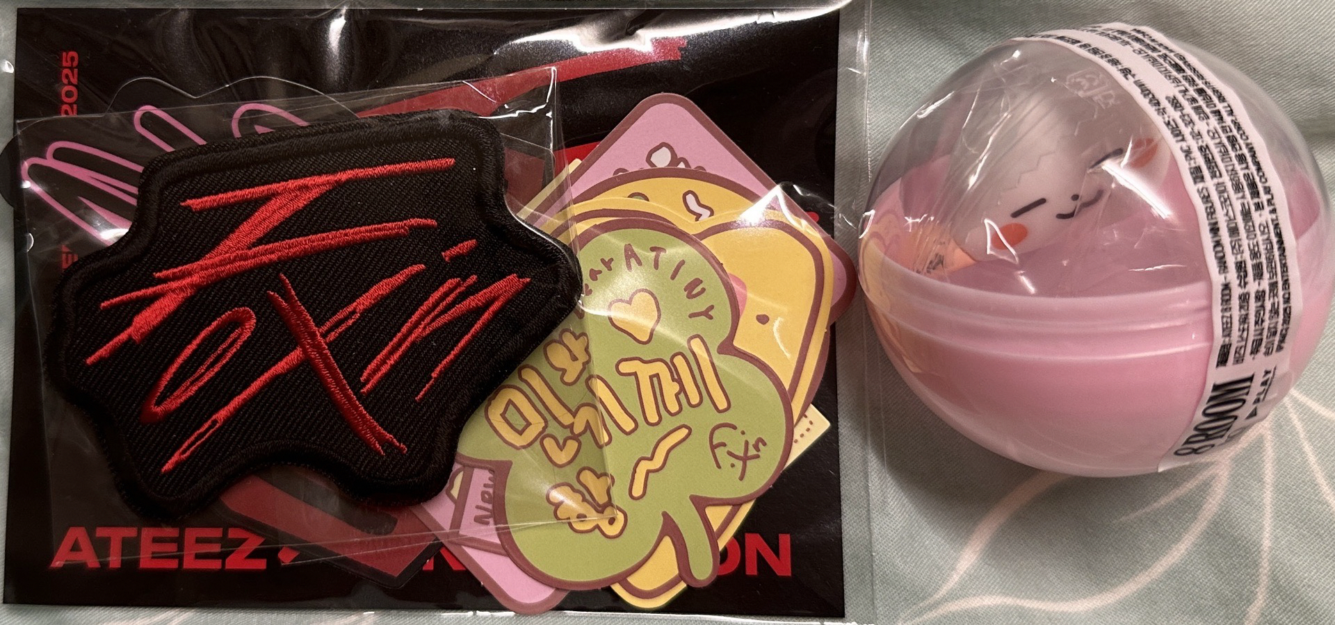 旼琦8ROOM趴趴公仔+生日布章貼紙組