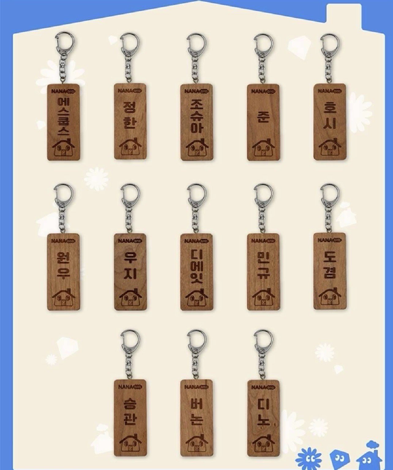 全新 nanabnb 鑰匙圈 喆