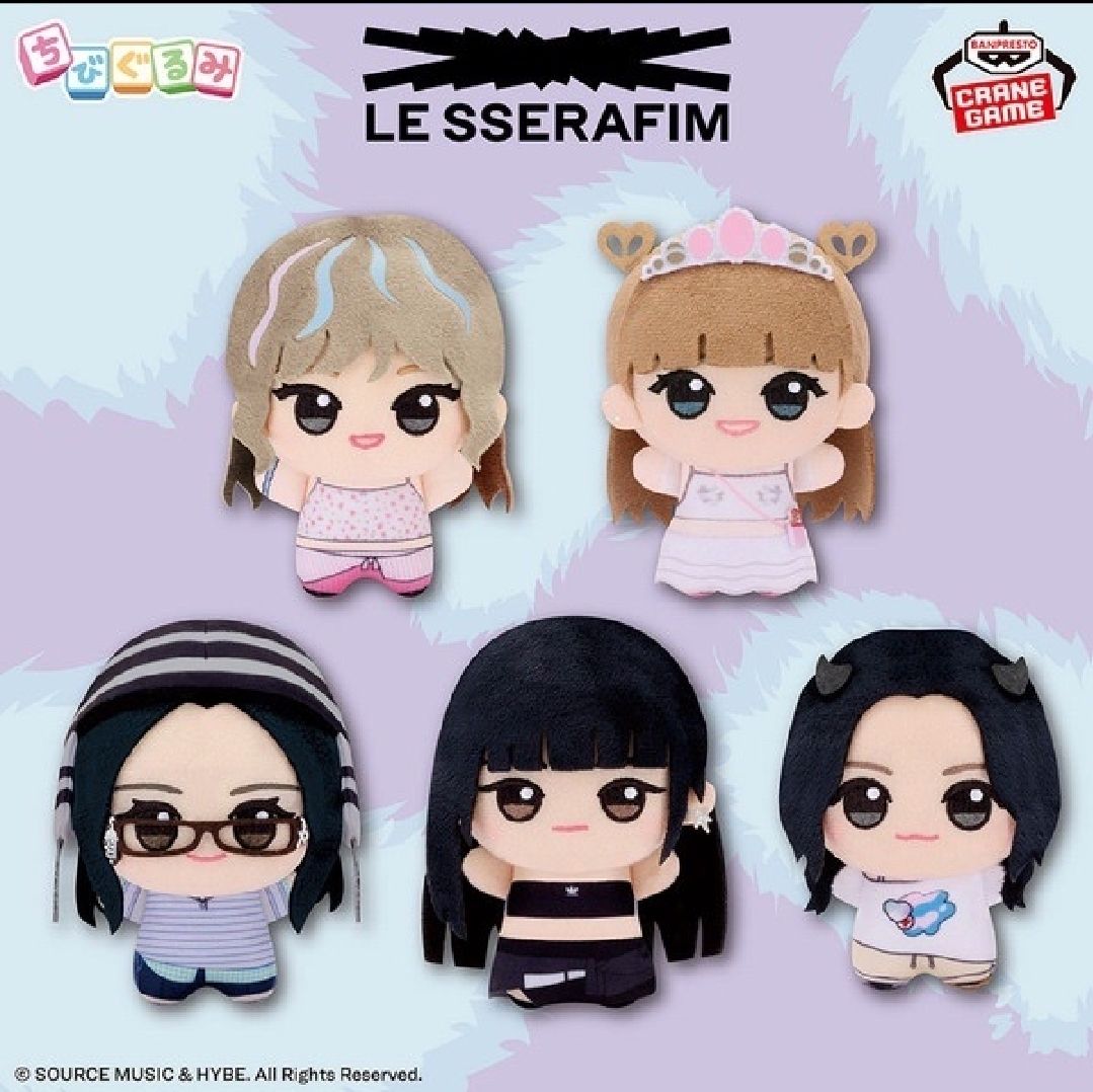 lesserafim BANDAI CRAZY 娃娃 努努 