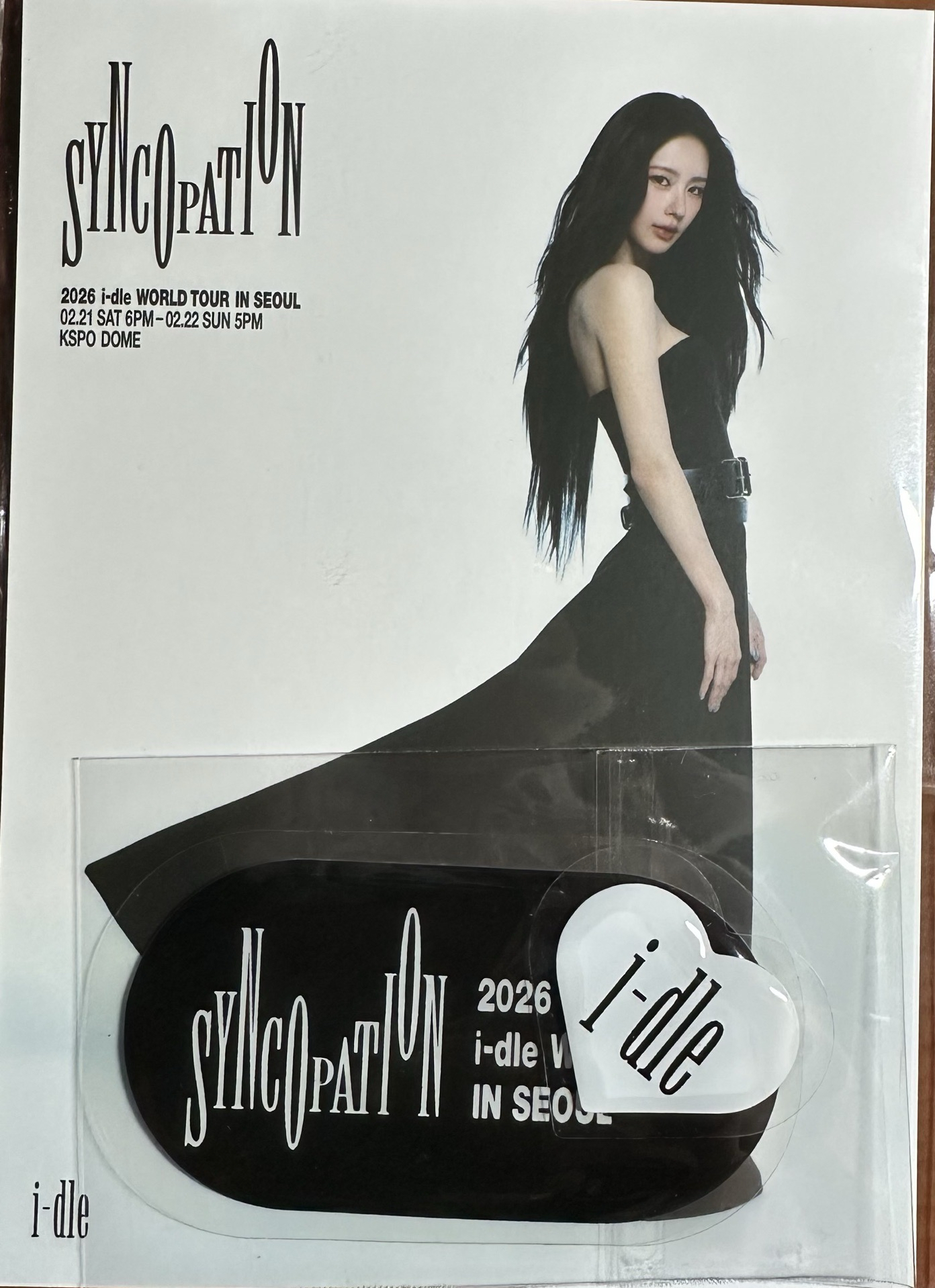 i-dle 韓場世巡明信片+貼紙