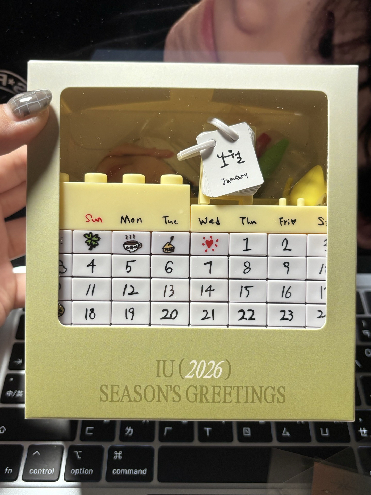 李知恩2026年曆積木年曆+變化小卡*2+原子筆*2