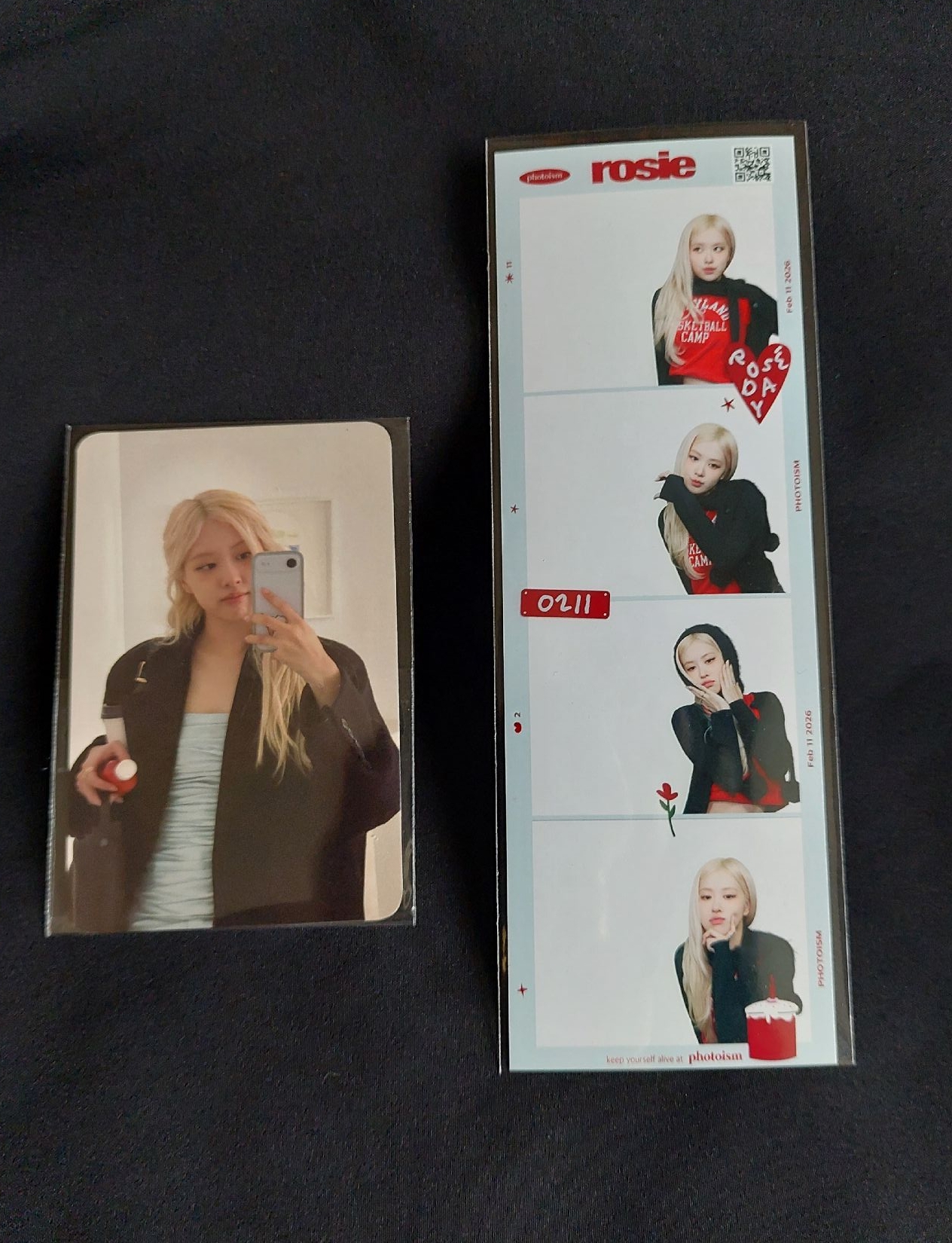 BLACKPINK ROSÉ黑廠特典＋生日四宮格